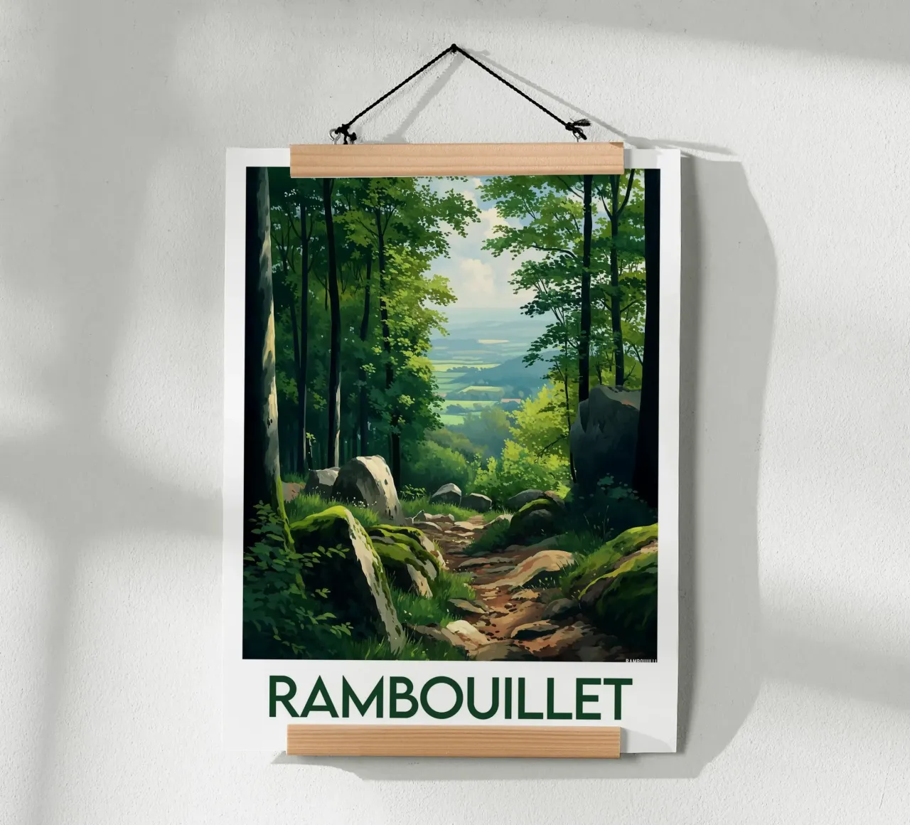 Manifesto di Rambouillet poster con telaio in plastica da Frame the World