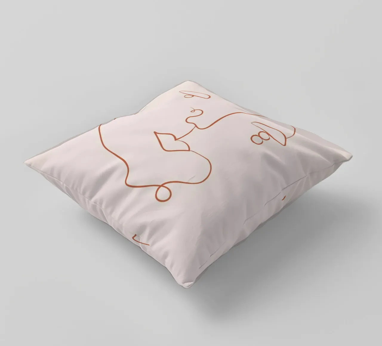 Visage decorative cushion by Pure