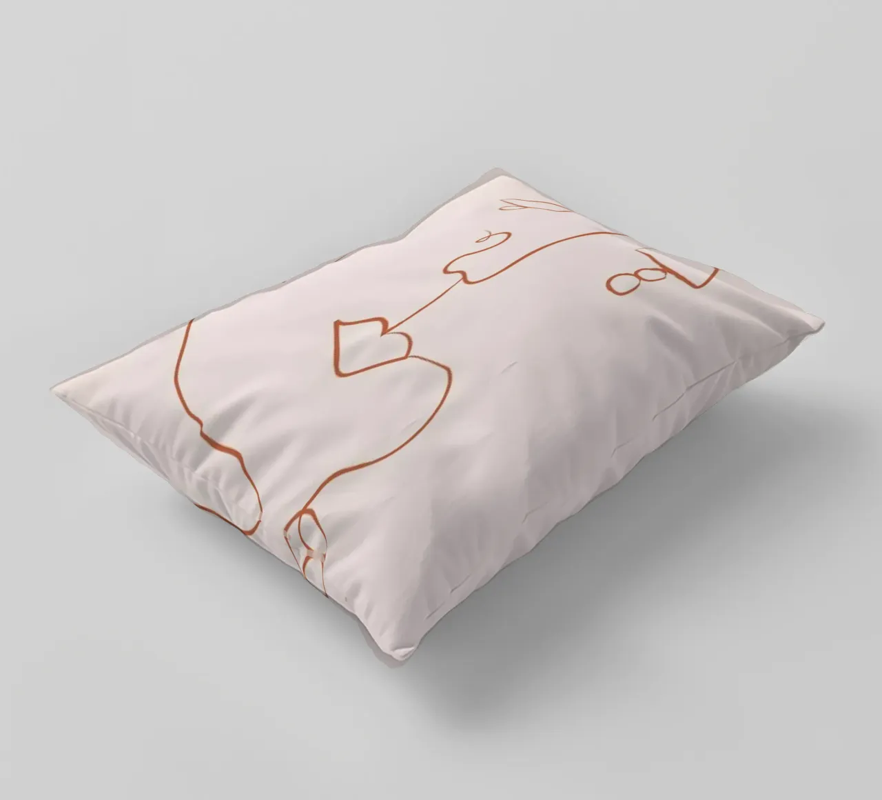 Visage decorative cushion by Pure