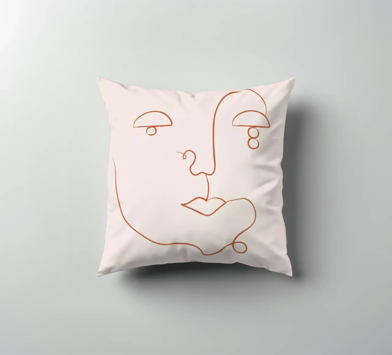 Visage decorative cushion by Pure