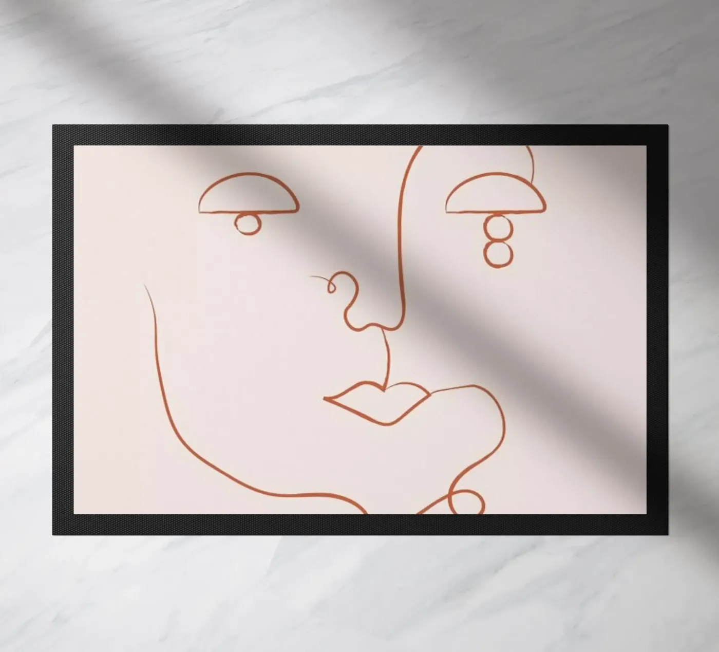 Visage doormat by Pure