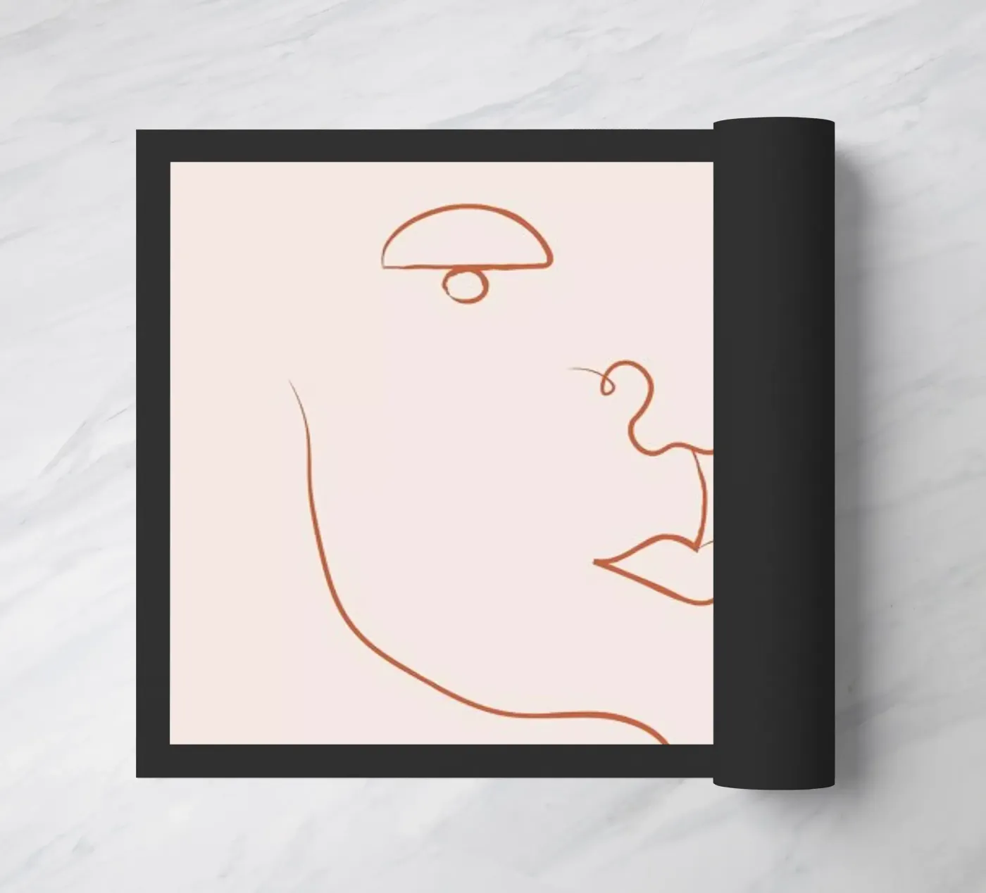 Visage doormat by Pure