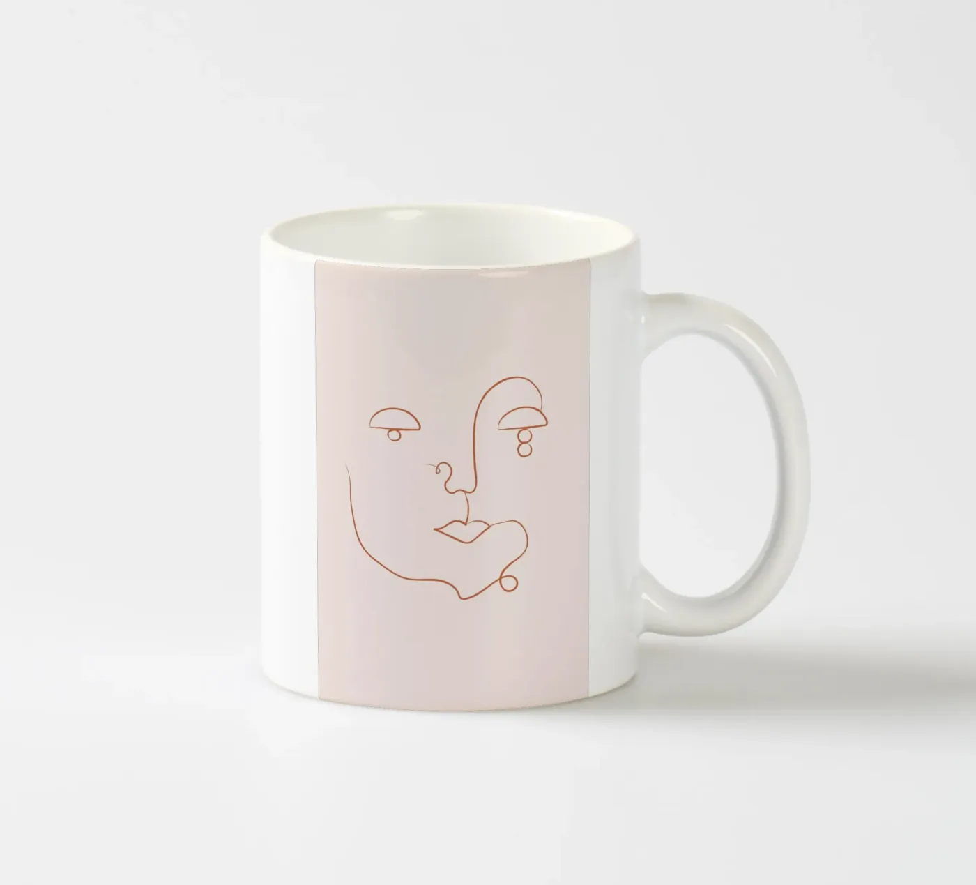 Visage ceramic mug by Pure