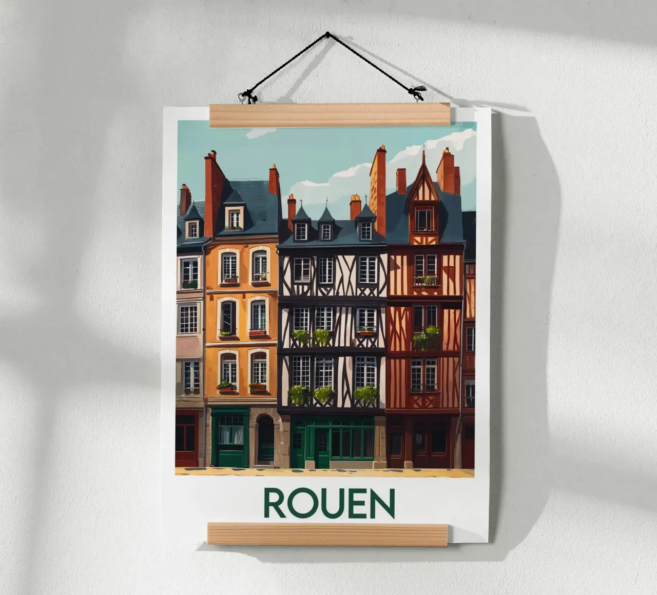 Affiche Rouen France poster de Frame the World