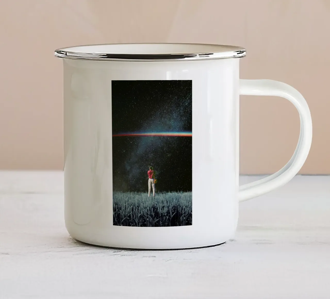 Saw the Light tazza in smalto da Frank Moth