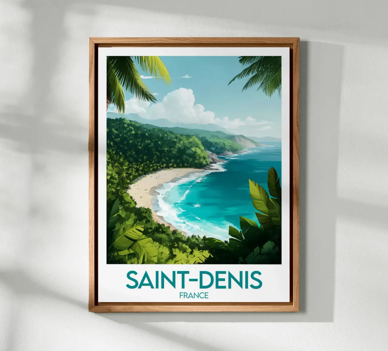 Saint-Denis poster forex plate by Frame the World