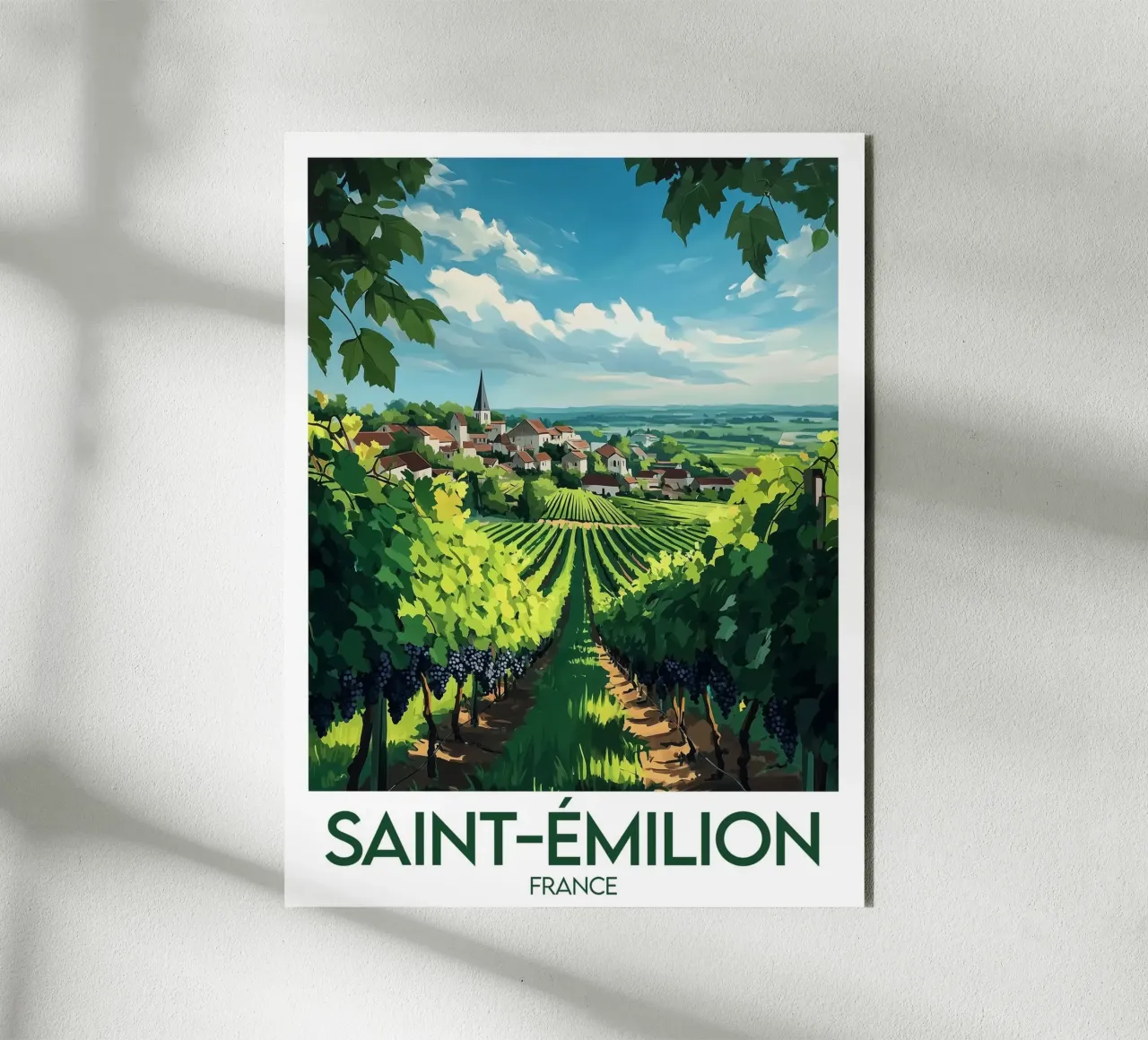 Manifesto di Saint-Émilion alluminio dibond da Frame the World