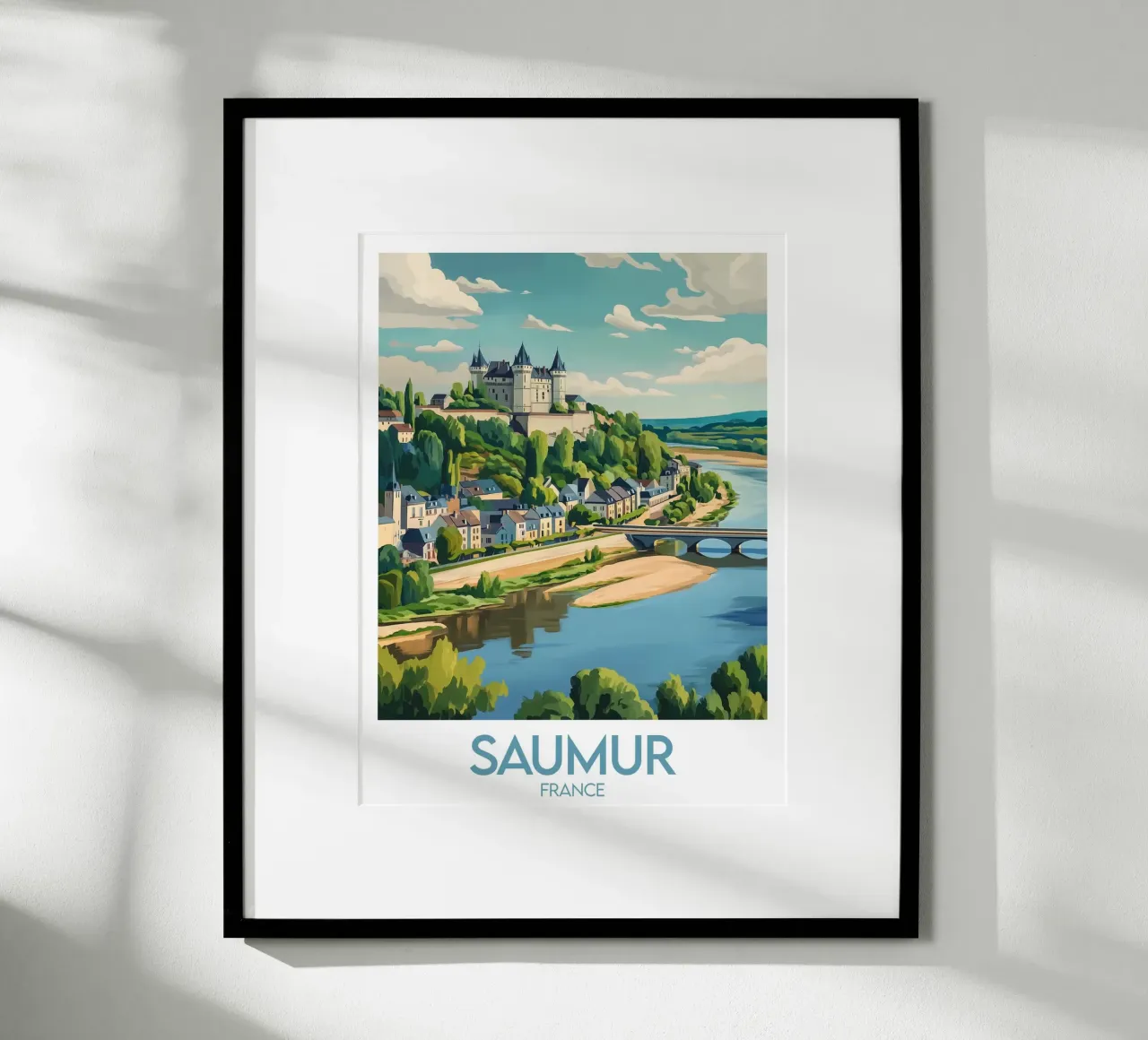 Affiche Saumur carta hahnemühle da Frame the World