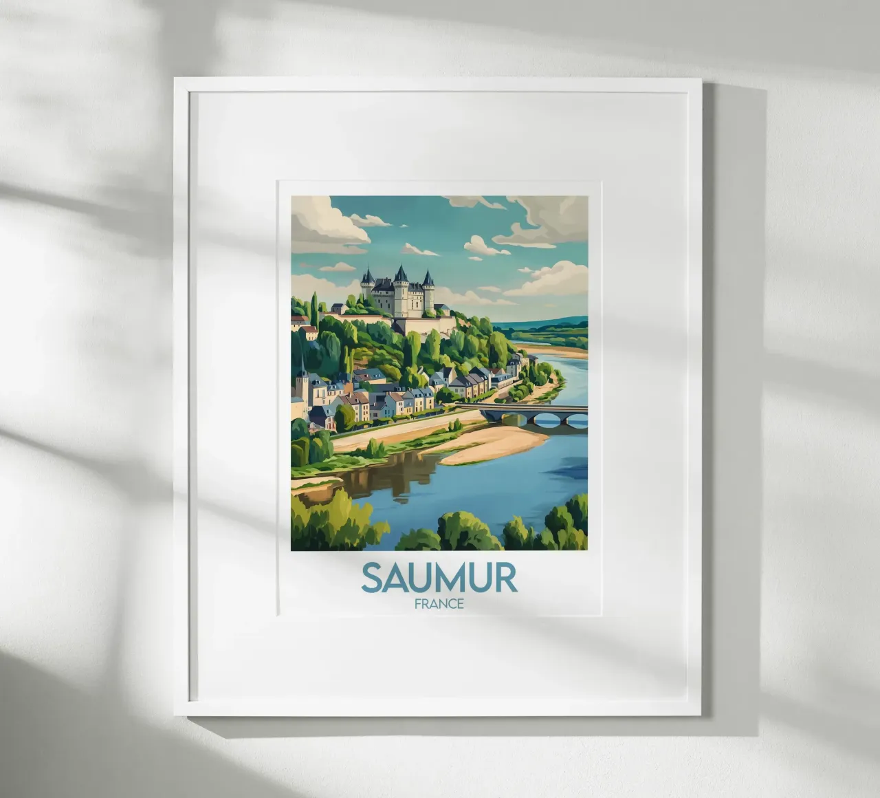 Affiche Saumur carta hahnemühle da Frame the World
