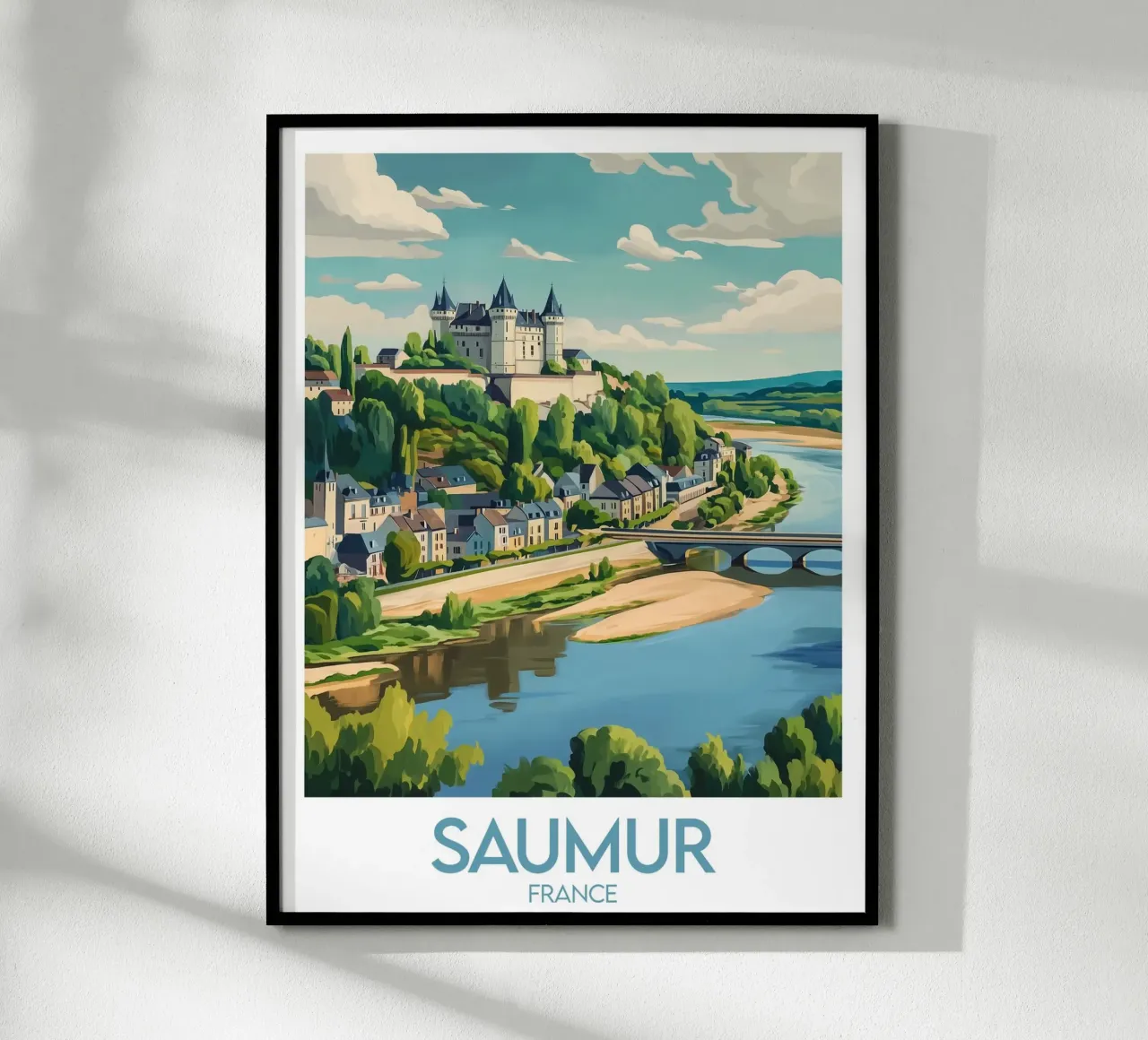 Affiche Saumur carta hahnemühle da Frame the World