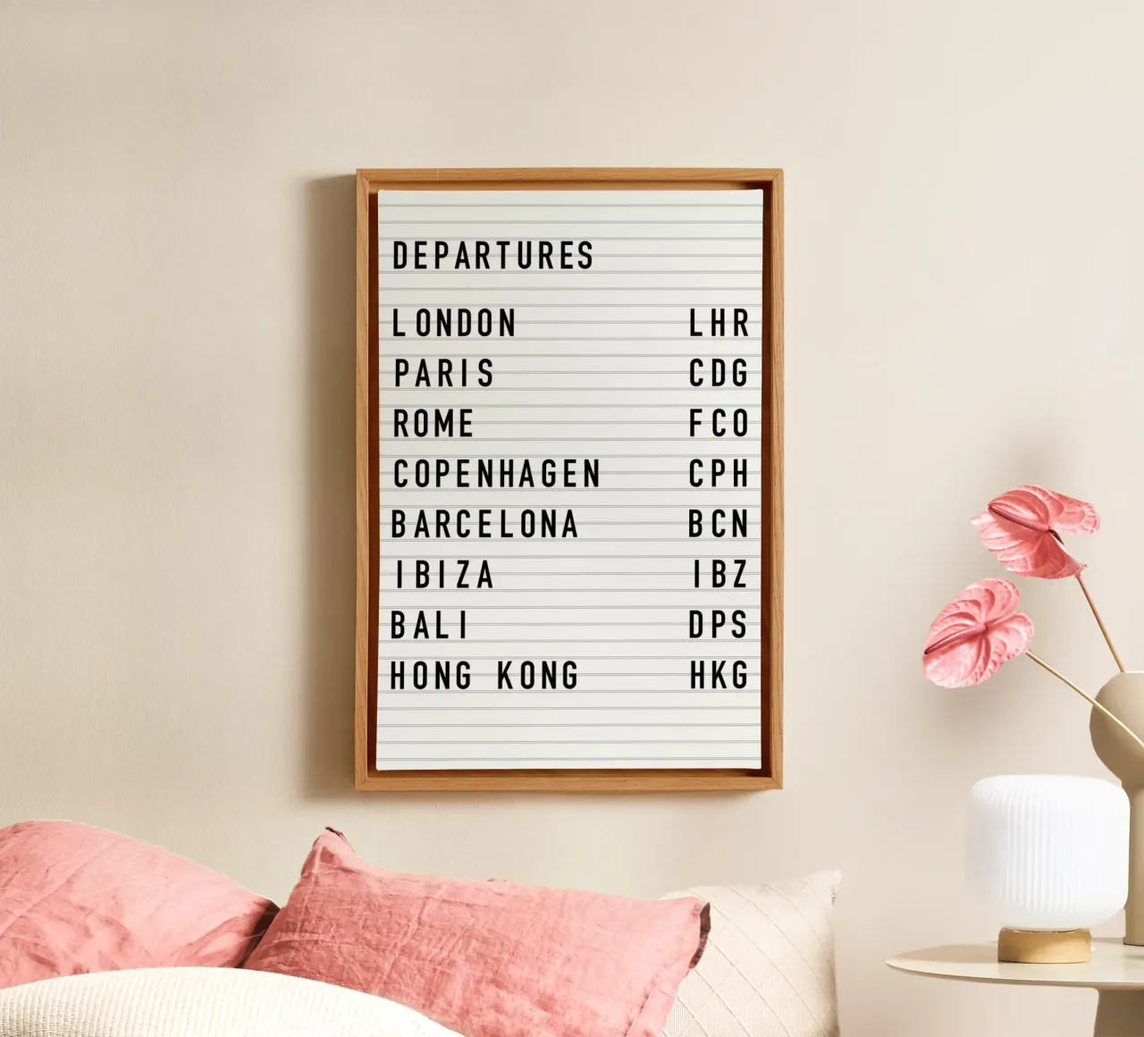 Departure London tela con Cornice a cassetta da daylight design studio