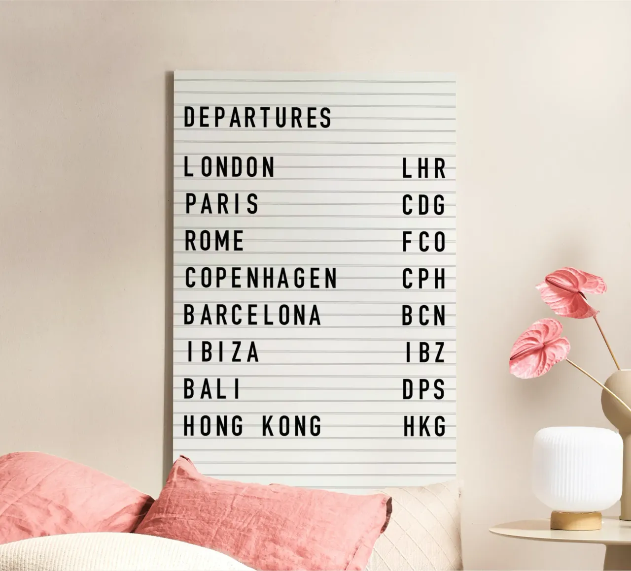 Departure London tela con Cornice a cassetta da daylight design studio