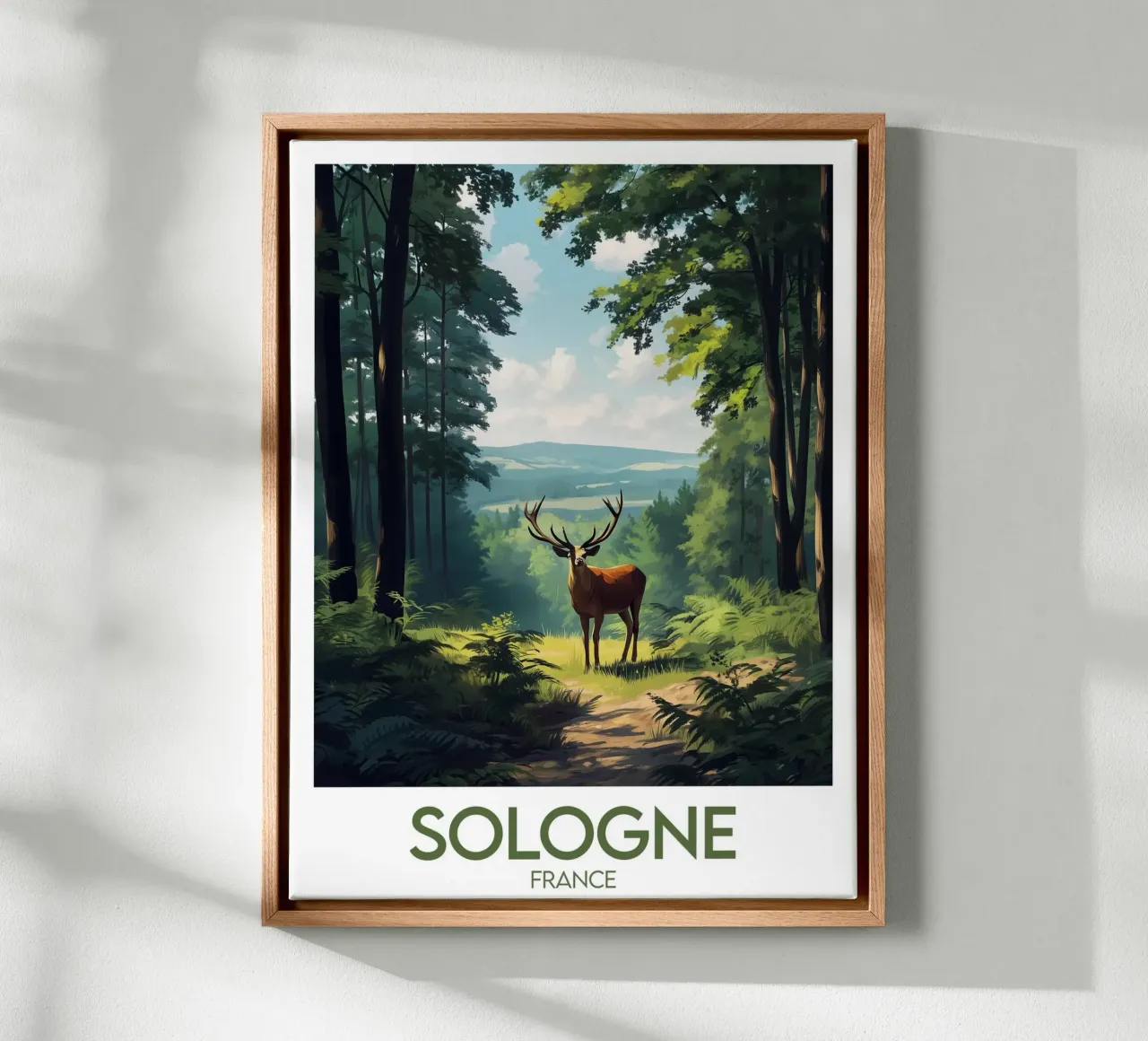 Affiche Sologne tela con Cornice a cassetta da Frame the World