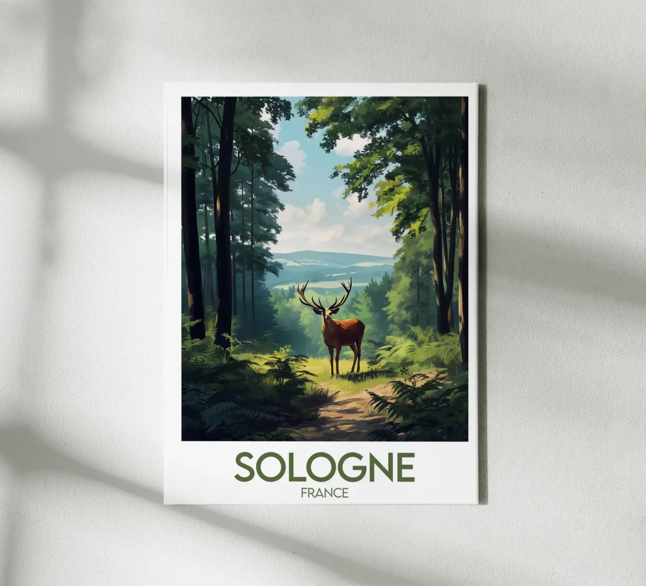 Affiche Sologne tela con Cornice a cassetta da Frame the World