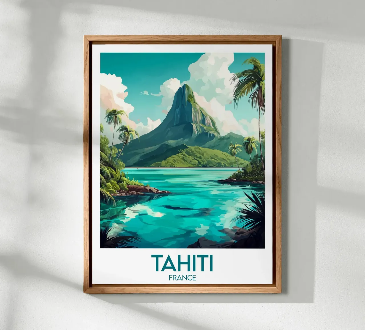 Affiche Tahiti alluminio dibond da Frame the World