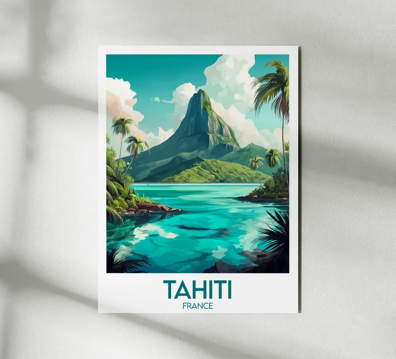 Affiche Tahiti alluminio dibond da Frame the World