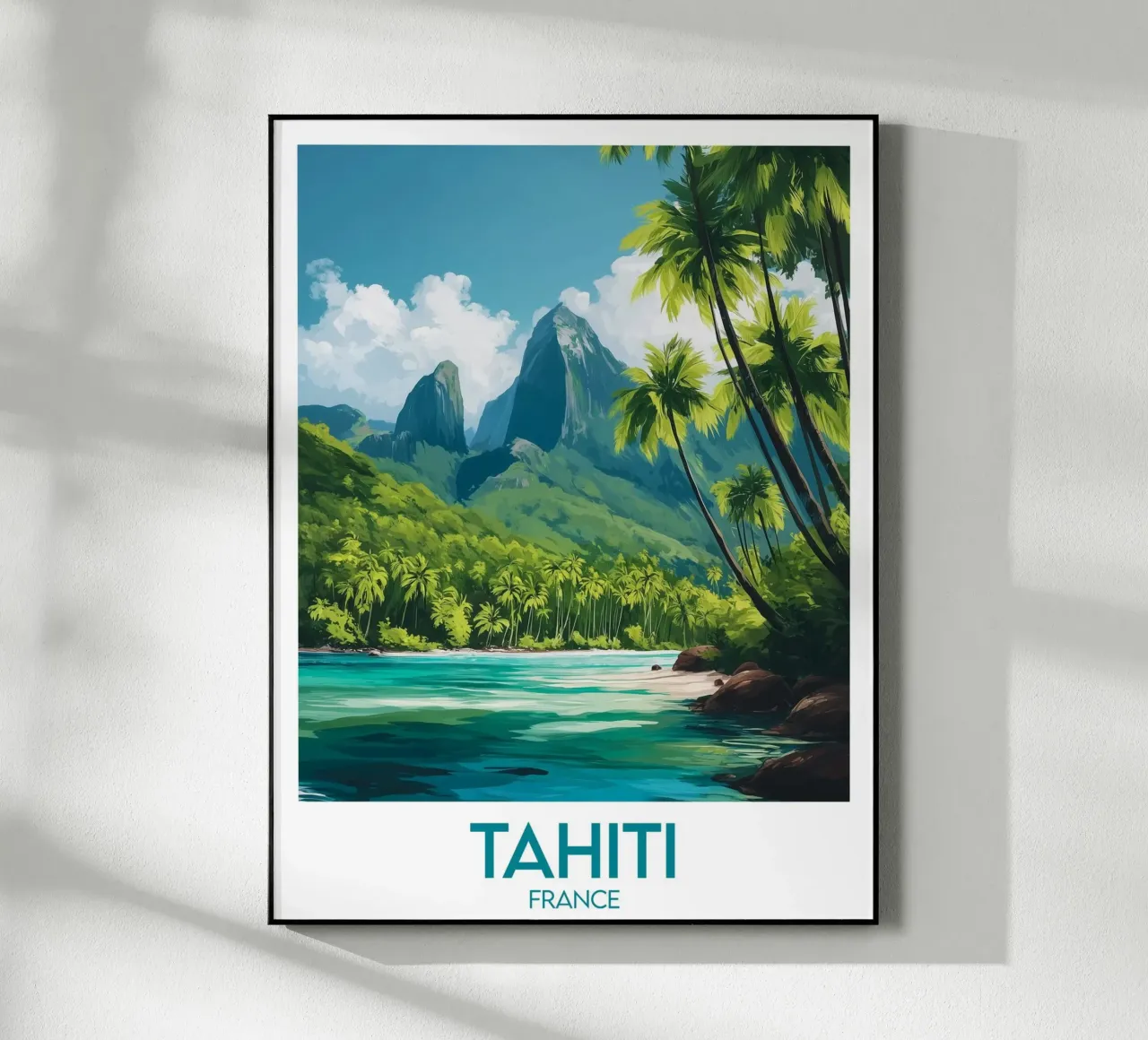 Affiche Tahiti plexiglass da Frame the World
