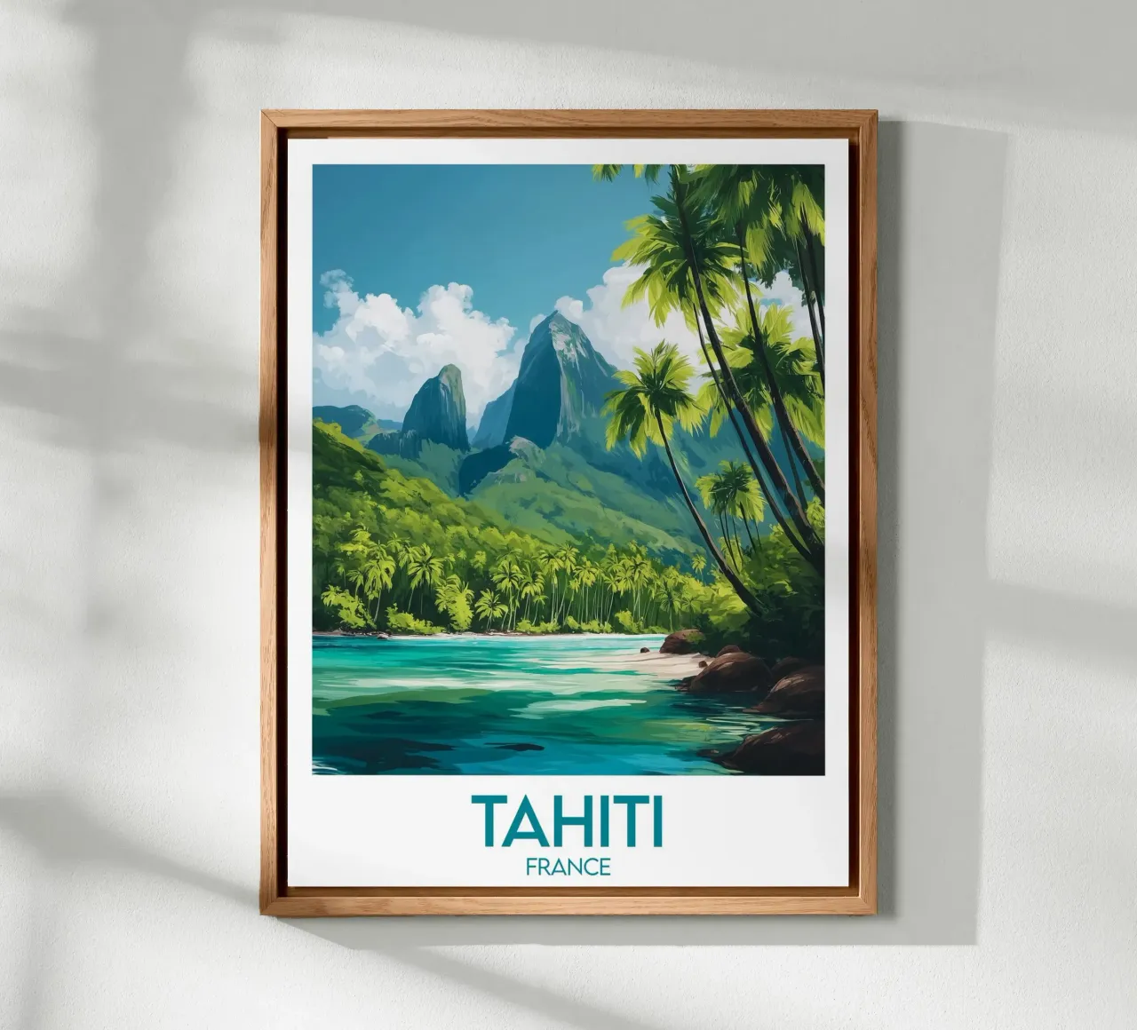 Affiche Tahiti alluminio dibond da Frame the World