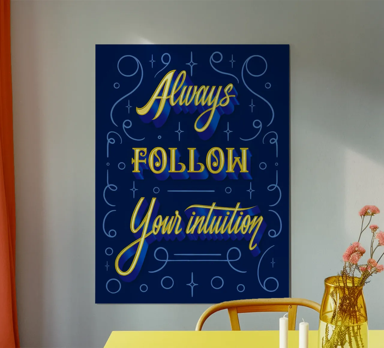 Always follow your intuition hahnemühle by Glettering