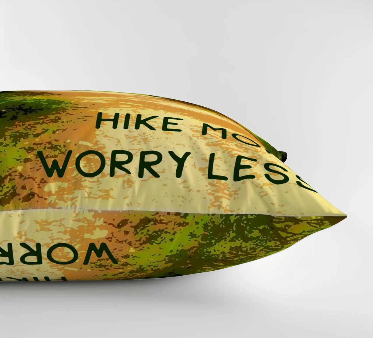 Hike more, worry less. cuscino da Happy 😃 Art 🎨 by Christine Schnoell
