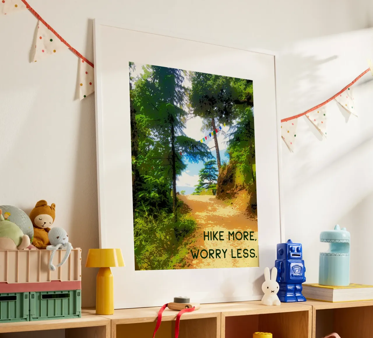 Hike more, worry less. carta hahnemühle da Happy 😃 Art 🎨 by Christine Schnoell