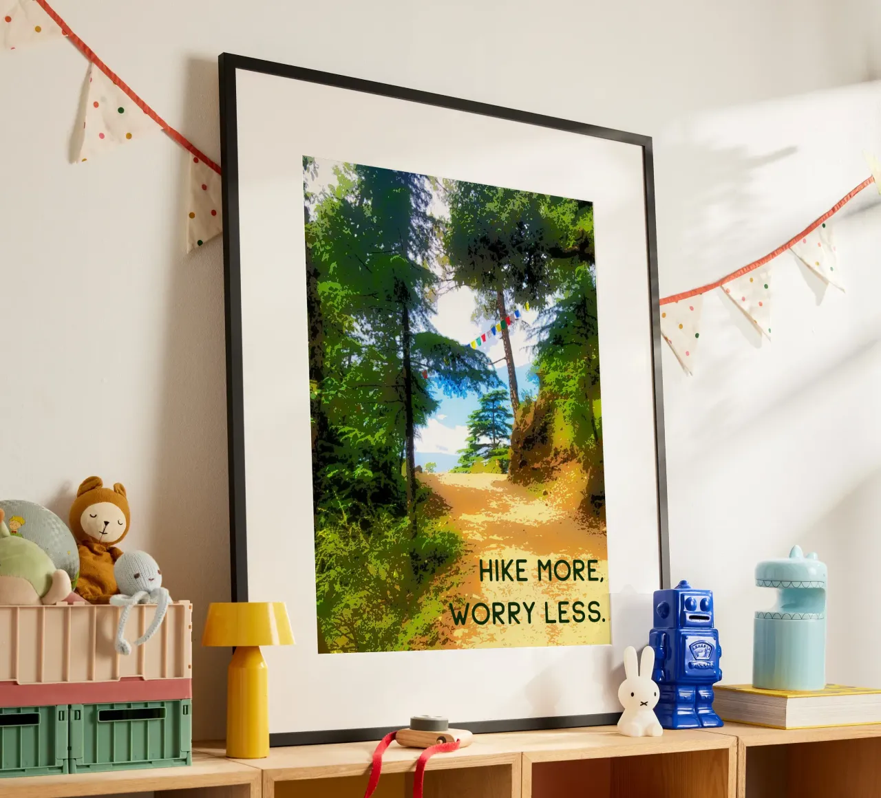 Hike more, worry less. carta hahnemühle da Happy 😃 Art 🎨 by Christine Schnoell