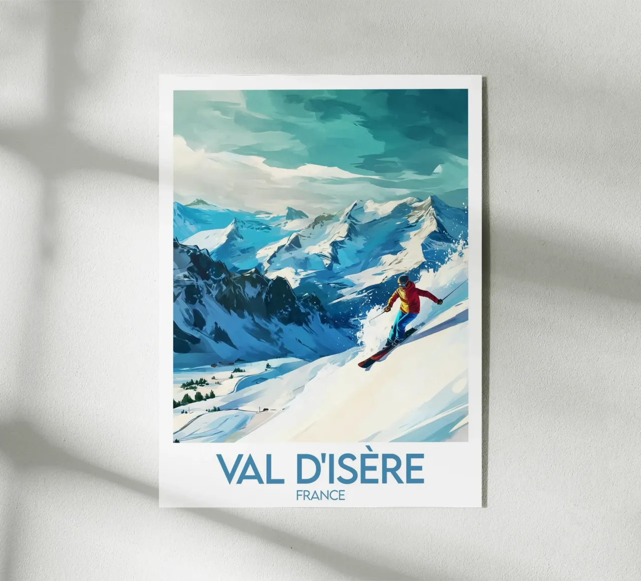 Poster Val d'Isère plexiglass da Frame the World