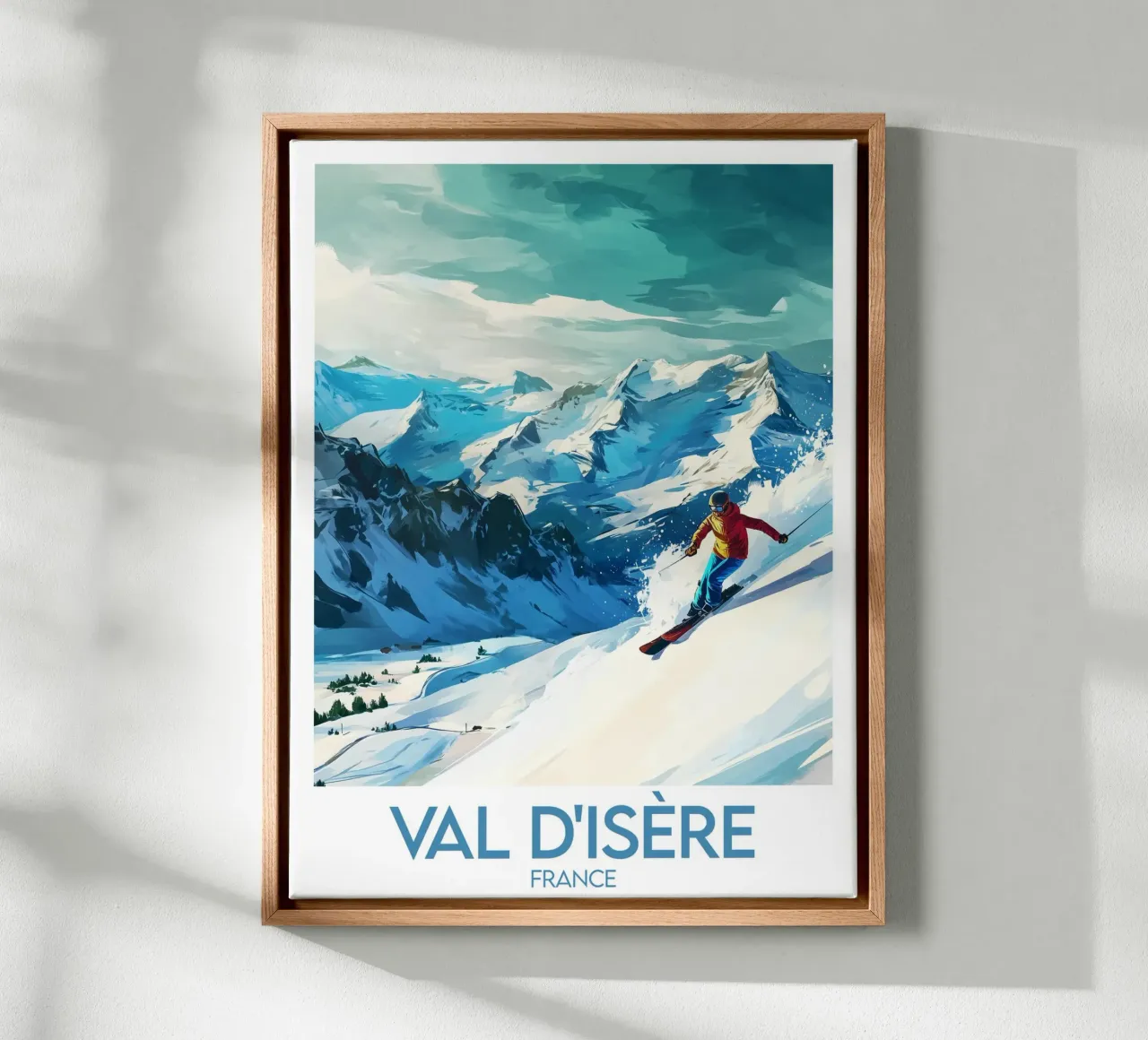 Poster Val d'Isère tela da Frame the World