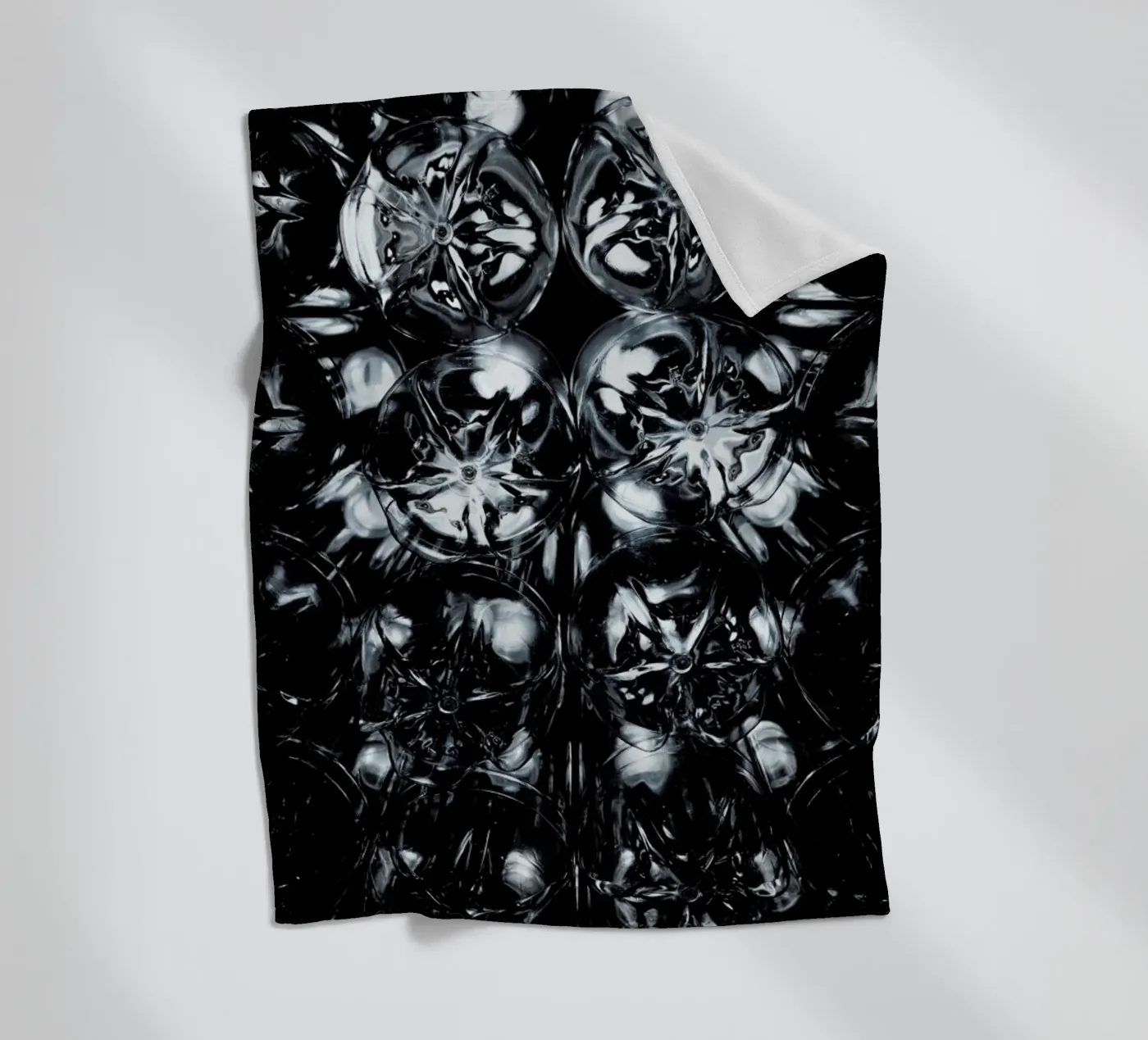 Plastic Textures fleecedeken van Sebastian Hilgetag