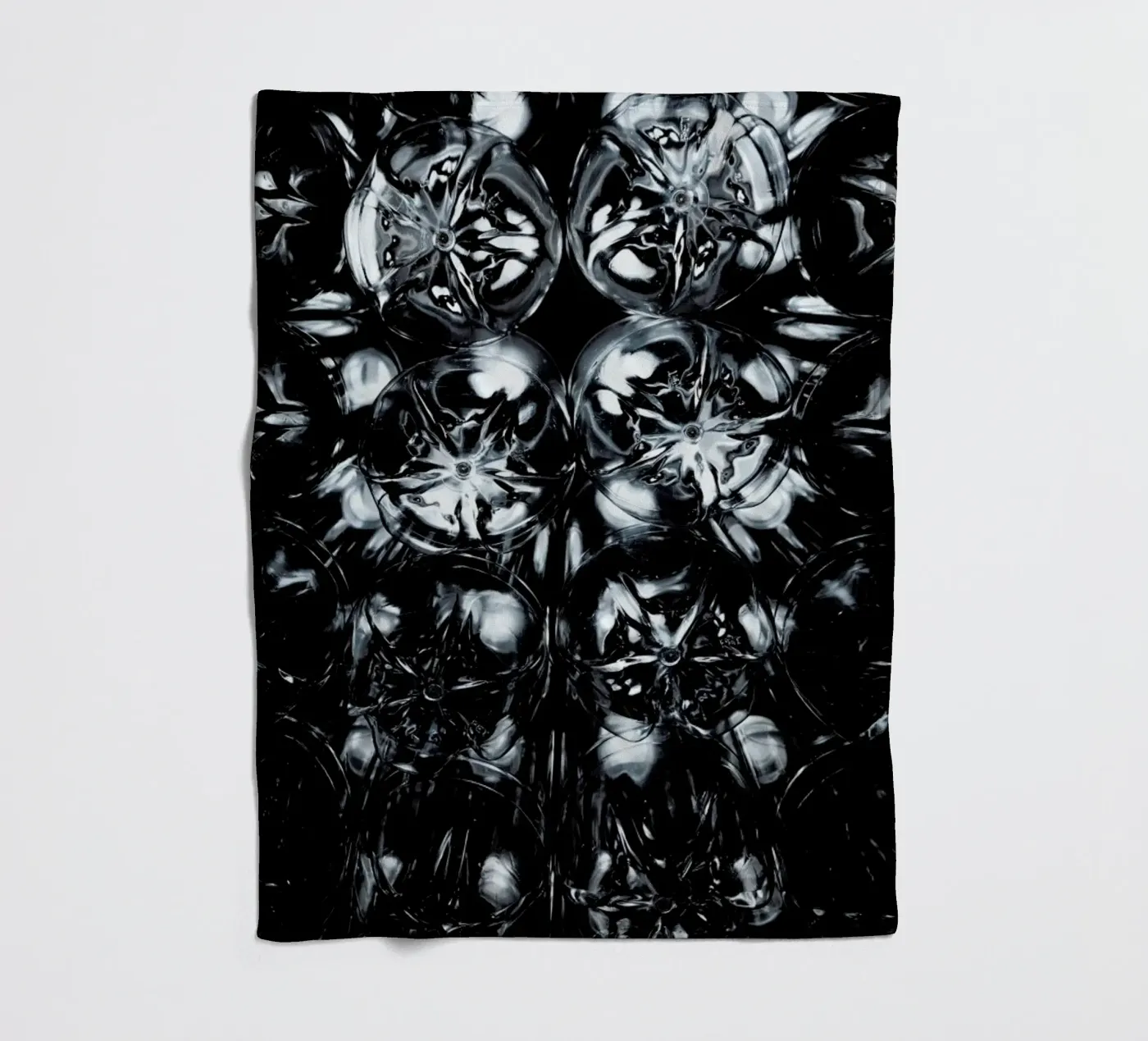 Plastic Textures fleecedeken van Sebastian Hilgetag