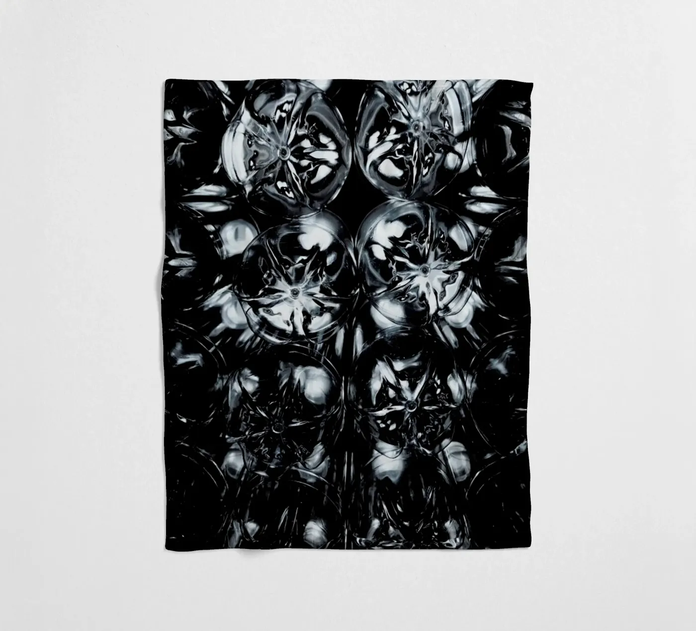 Plastic Textures fleecedeken van Sebastian Hilgetag