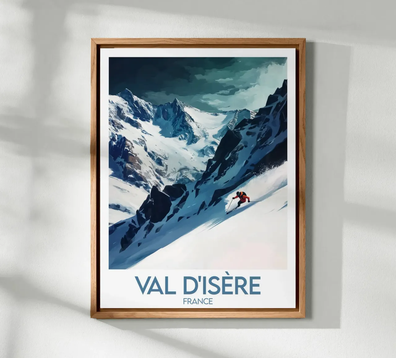 Poster Val d'Isère alluminio dibond da Frame the World