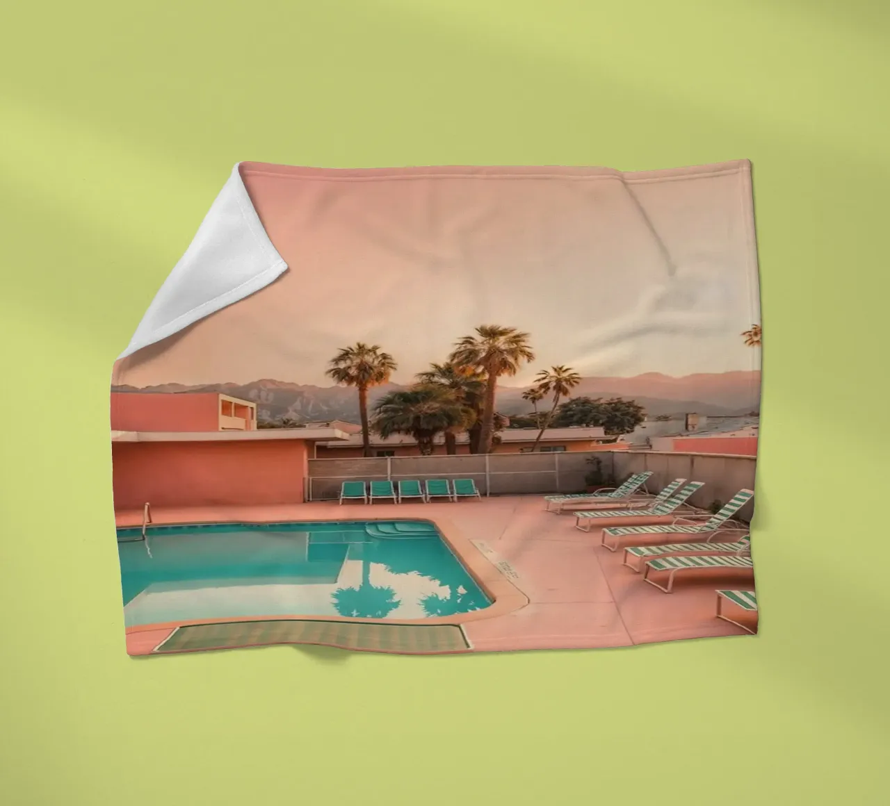 Poolside Dreams – Palm Springs Vibes coperta in pile da BLICKPUNKT