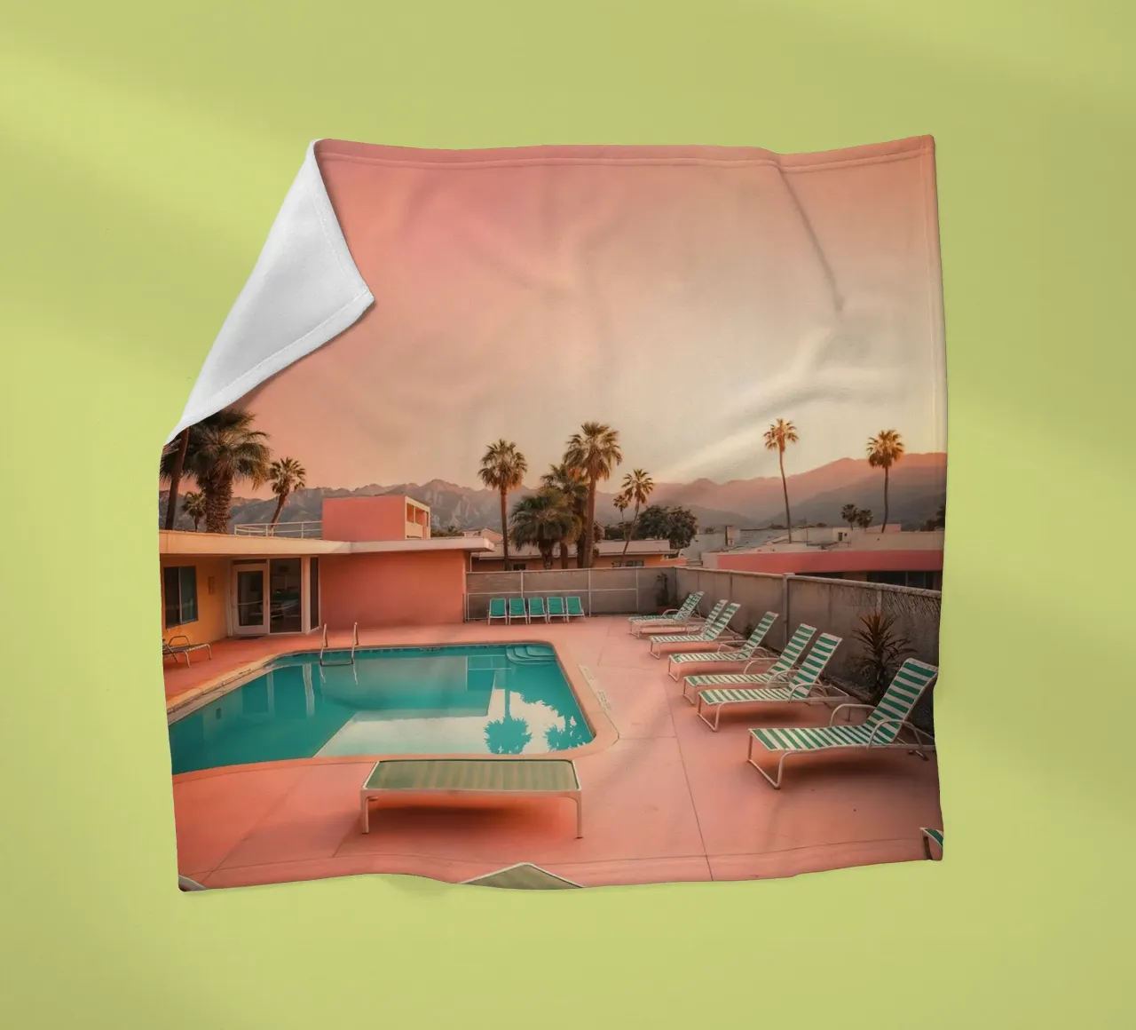 Poolside Dreams – Palm Springs Vibes coperta in pile da BLICKPUNKT