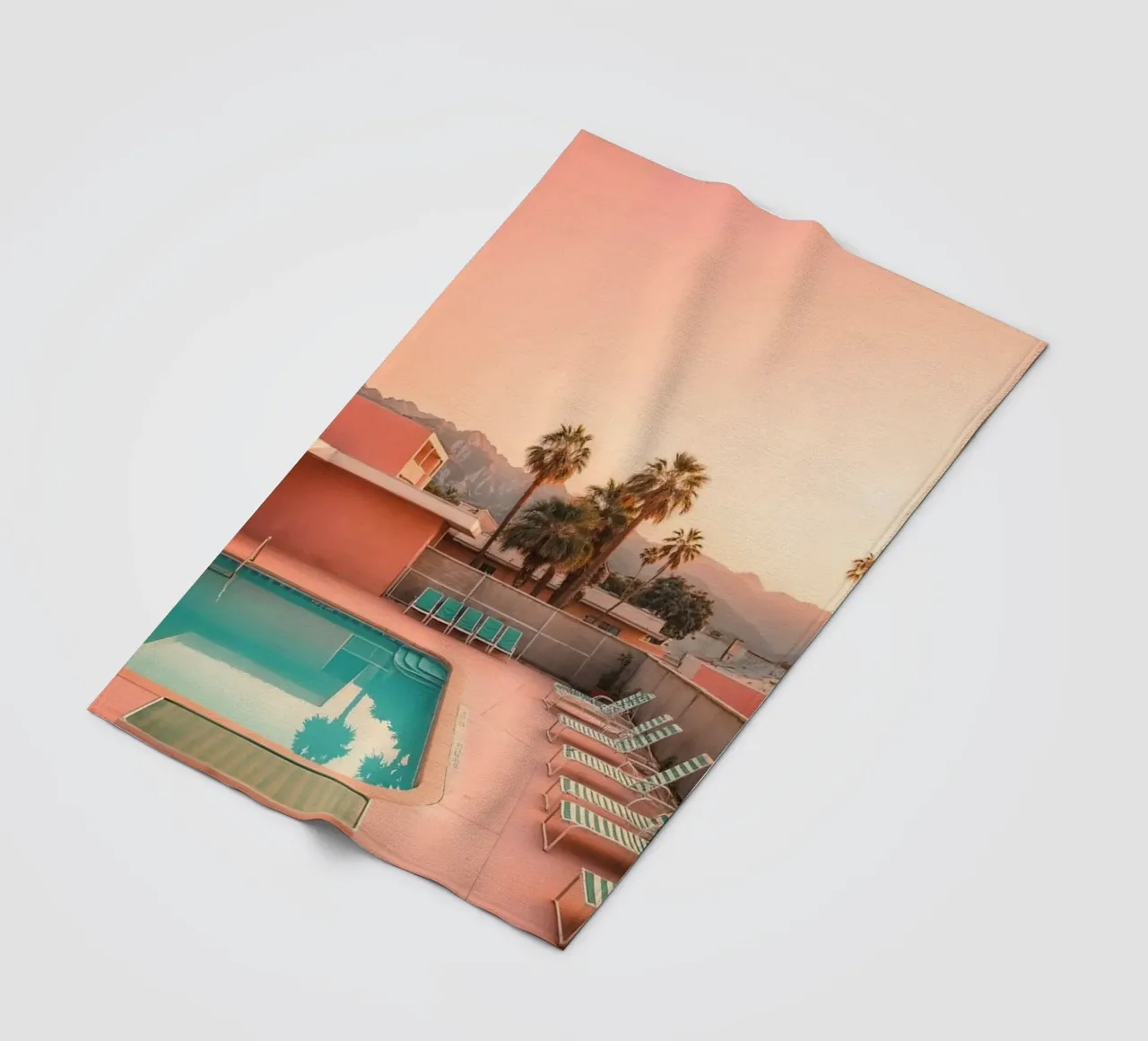 Poolside Dreams – Palm Springs Vibes coperta in pile da BLICKPUNKT