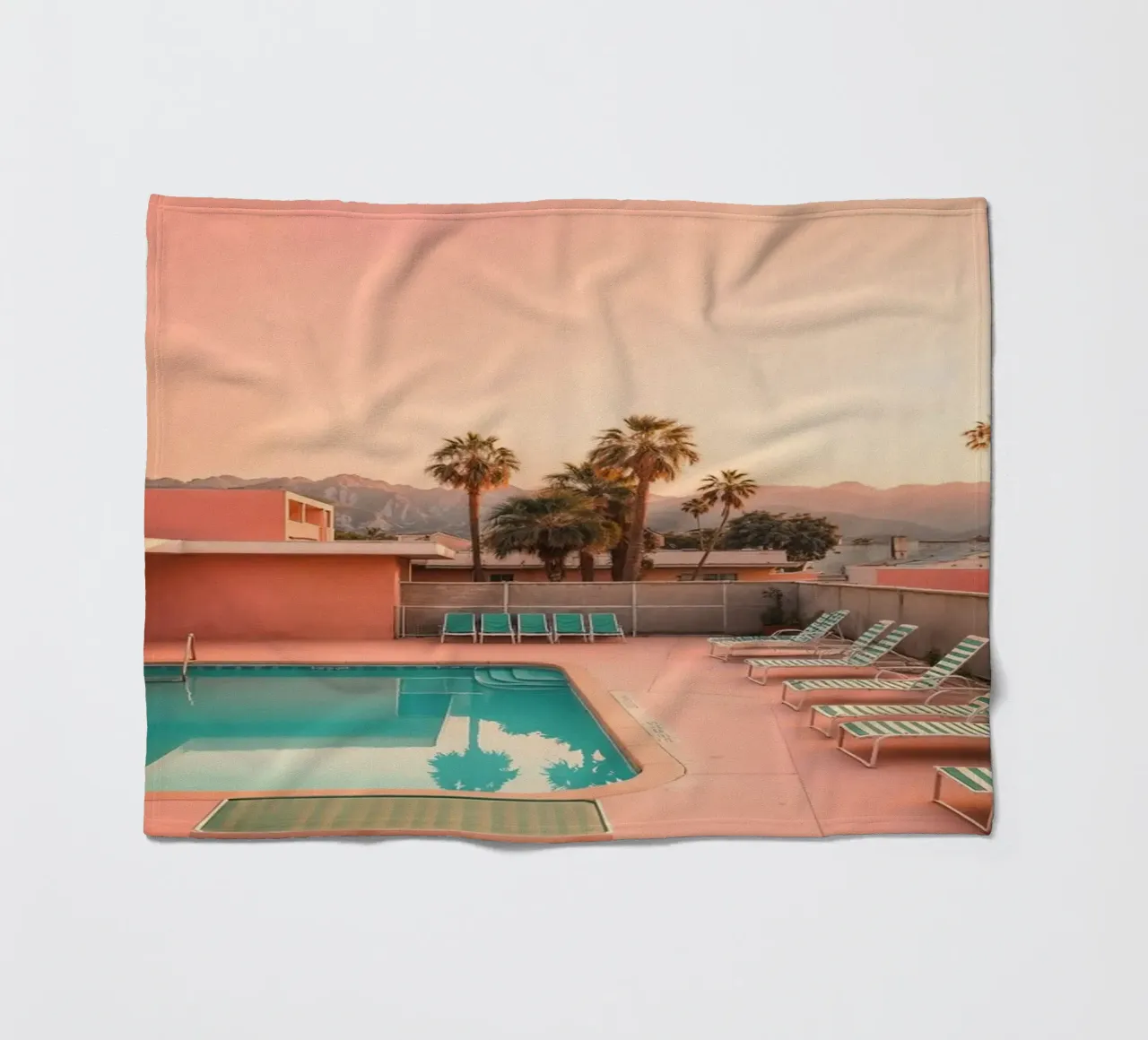 Poolside Dreams – Palm Springs Vibes coperta in pile da BLICKPUNKT