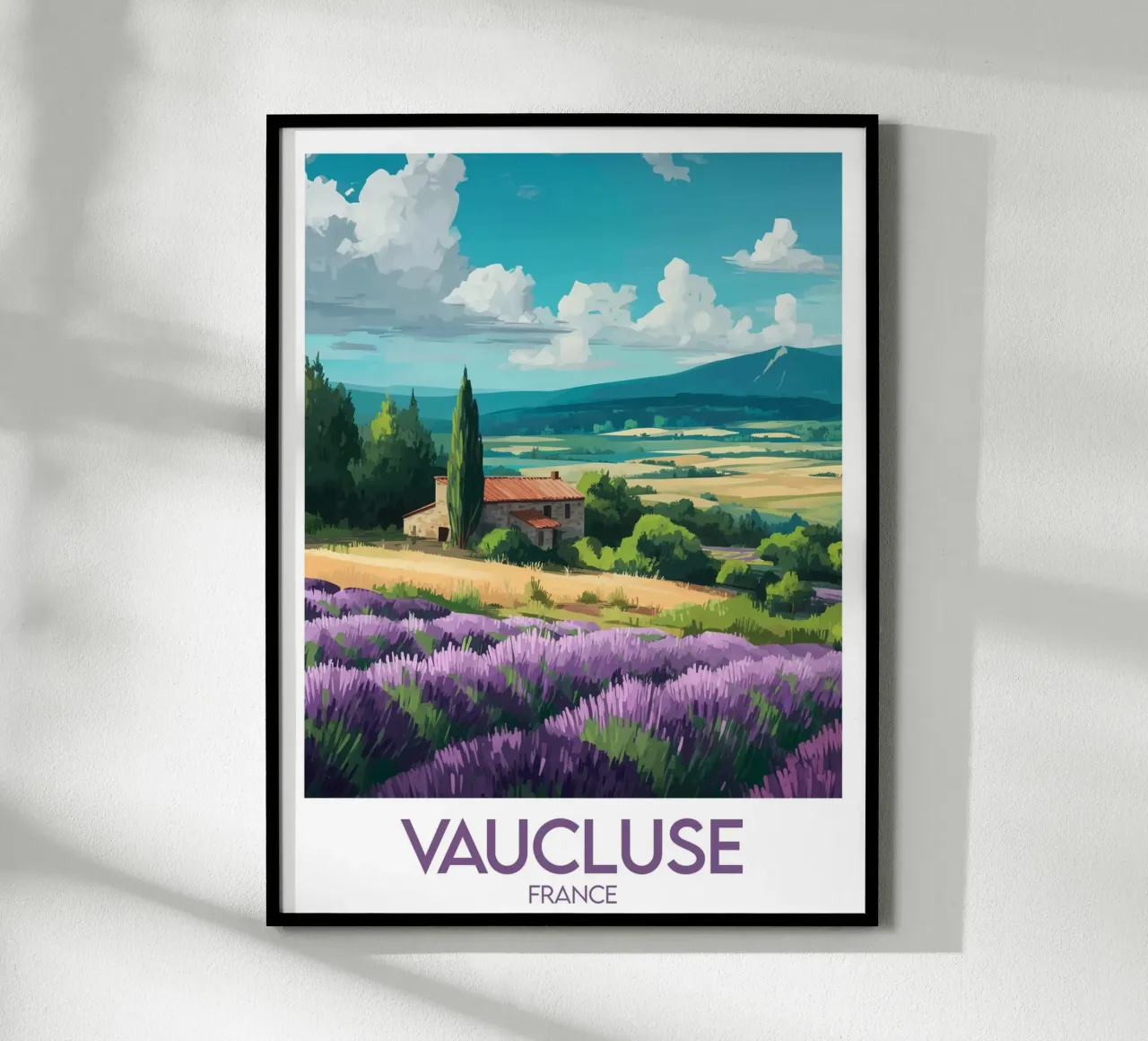 Poster Vaucluse France poster by Frame the World