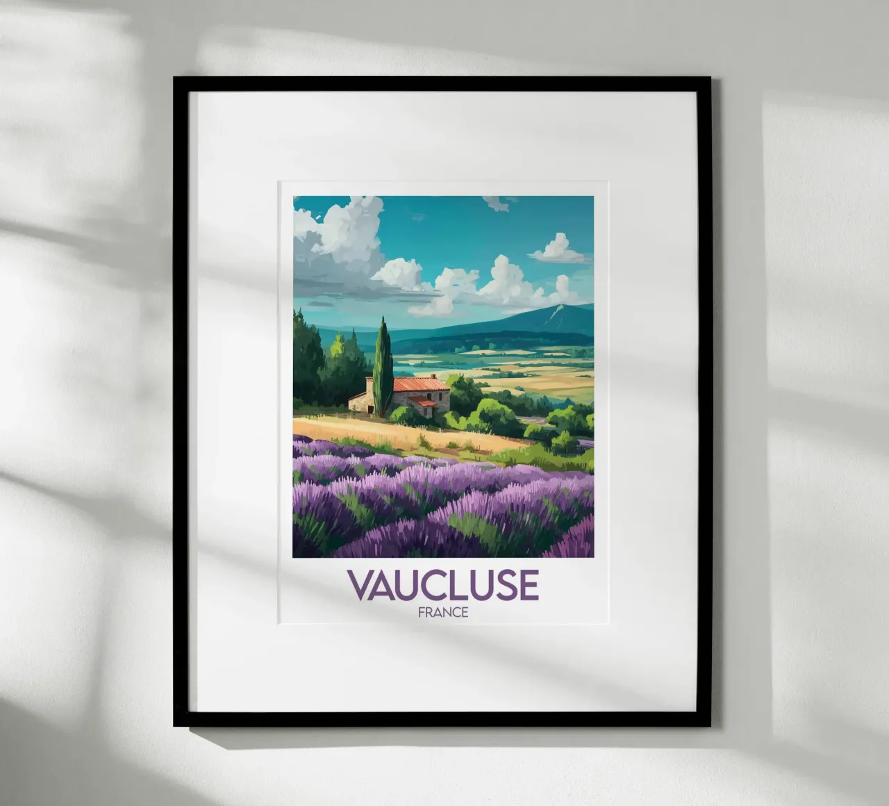 Poster Vaucluse France poster by Frame the World