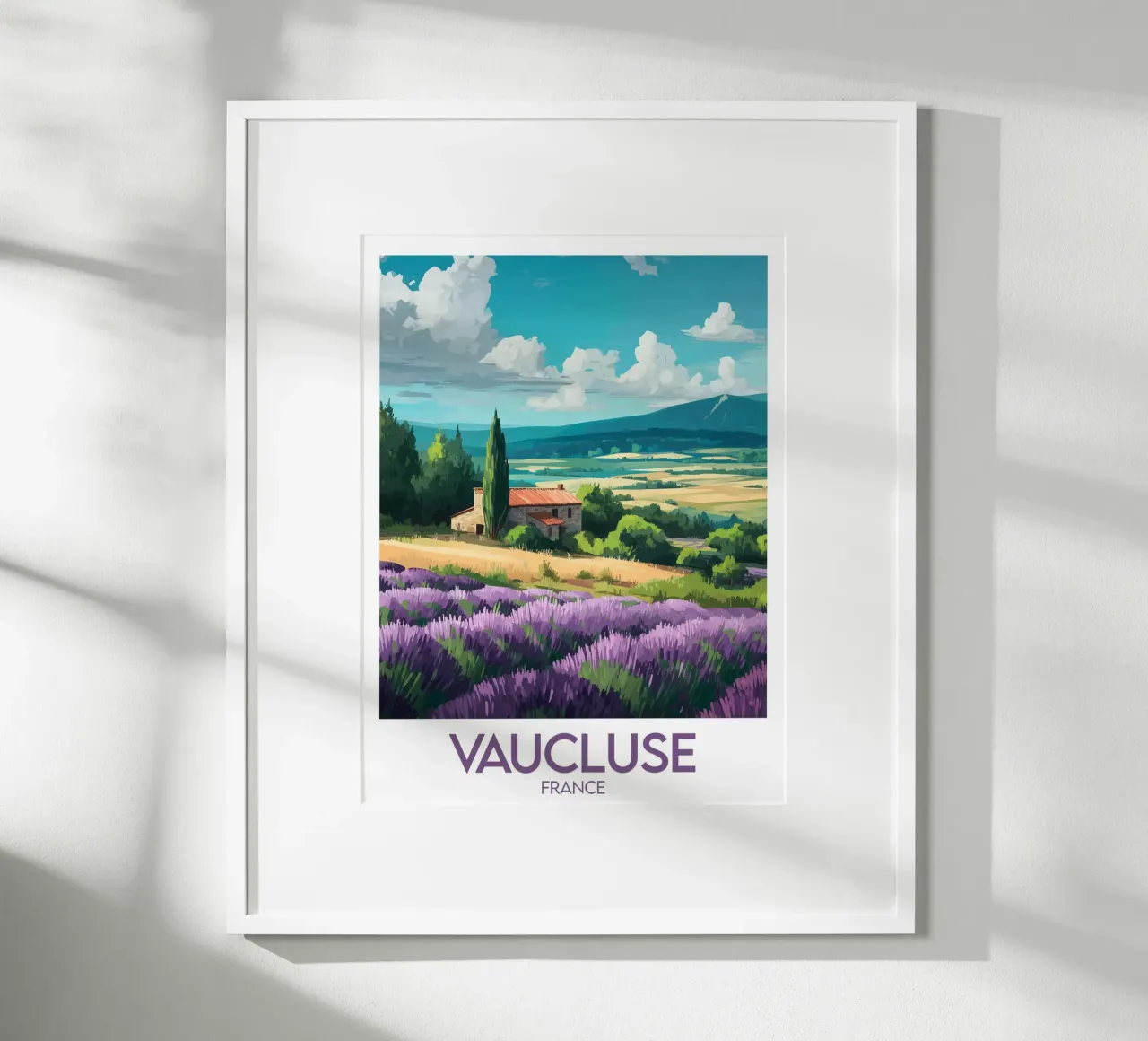 Poster Vaucluse France poster by Frame the World