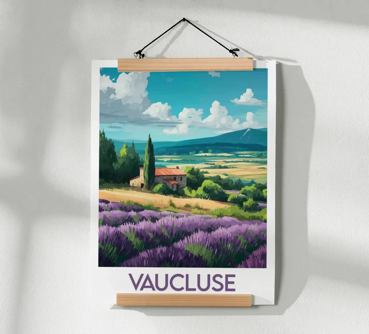 Poster Vaucluse France poster by Frame the World