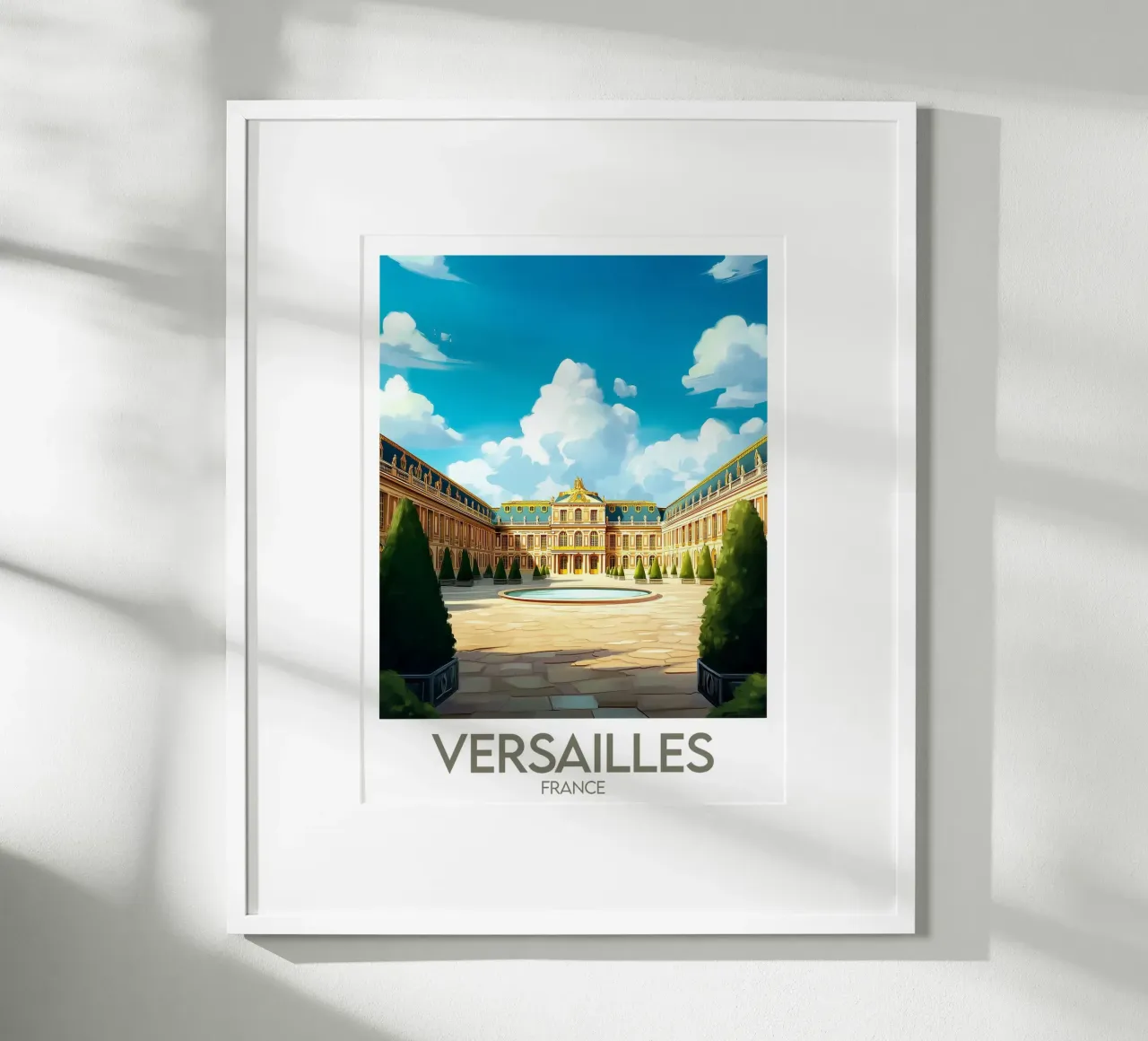 Poster di Versailles poster con telaio in legno da Frame the World