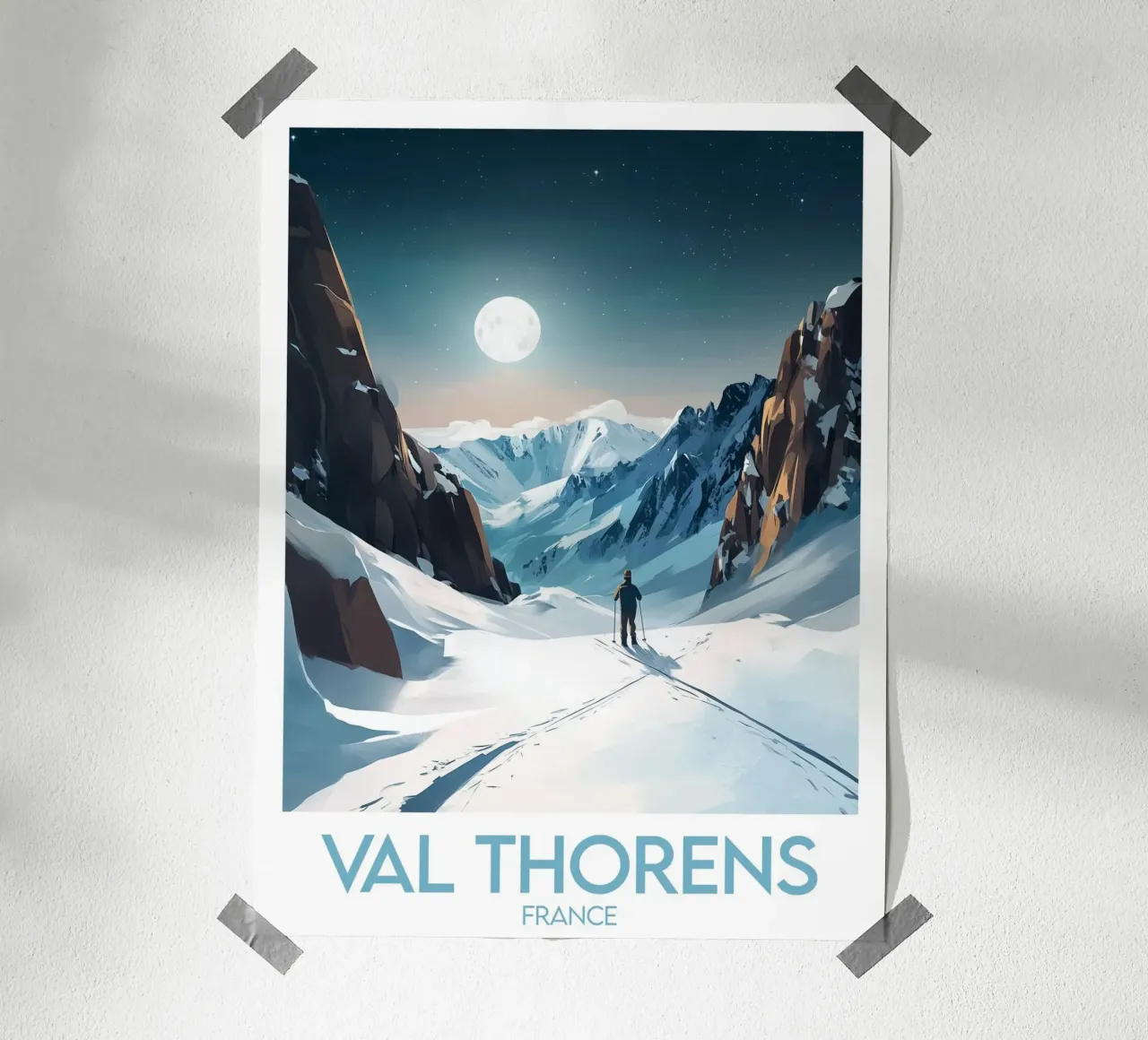 Affiche Val Thorens poster da Frame the World
