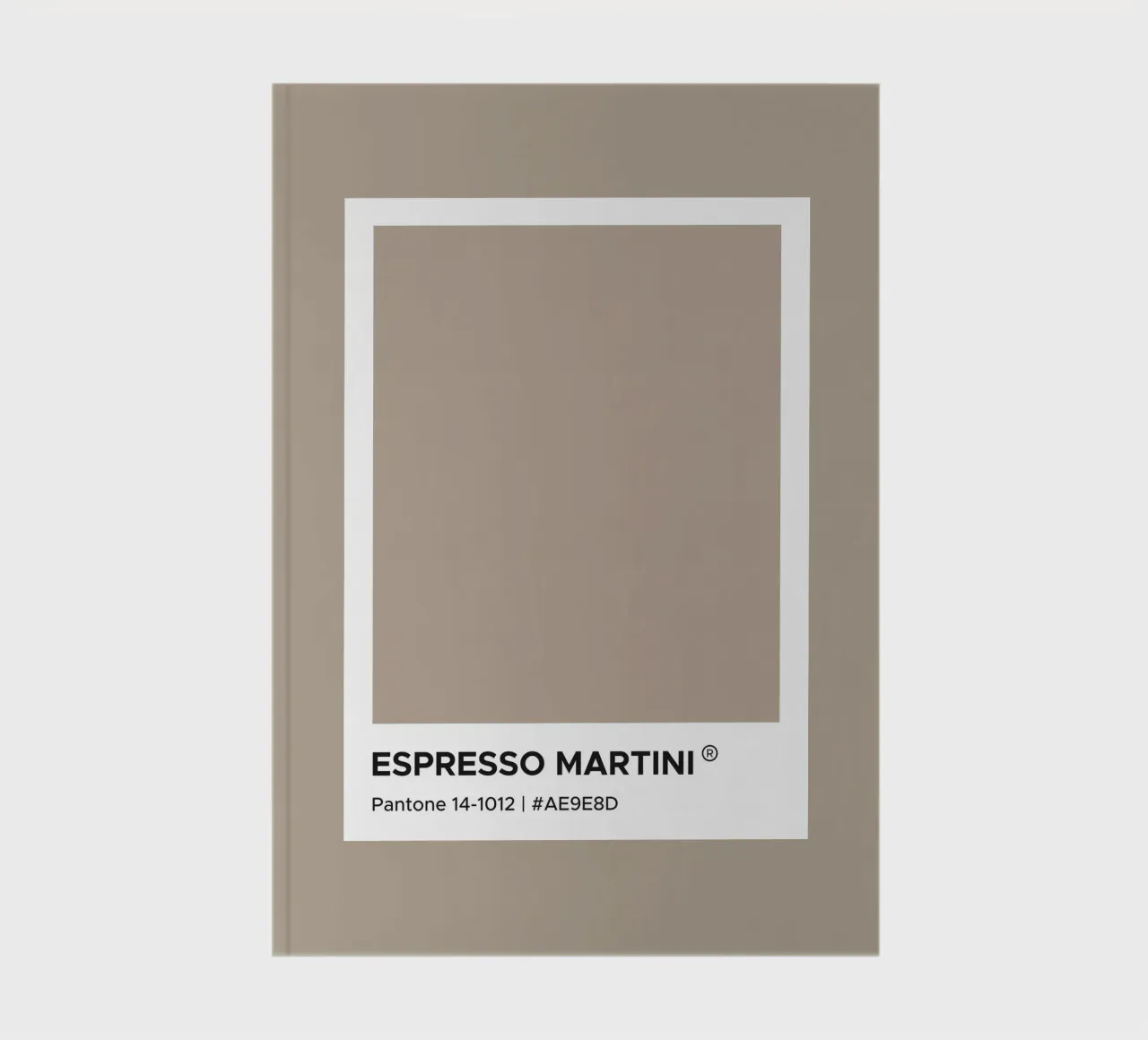 Espresso Martini Pantone notebook by Paigaam Studio