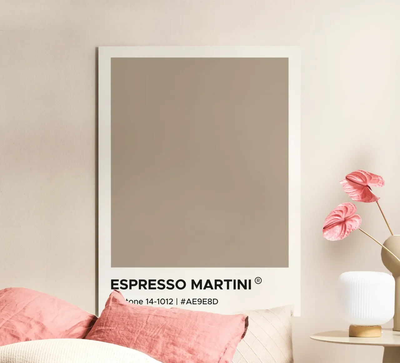 Espresso Martini Pantone alluminio dibond da Paigaam Studio