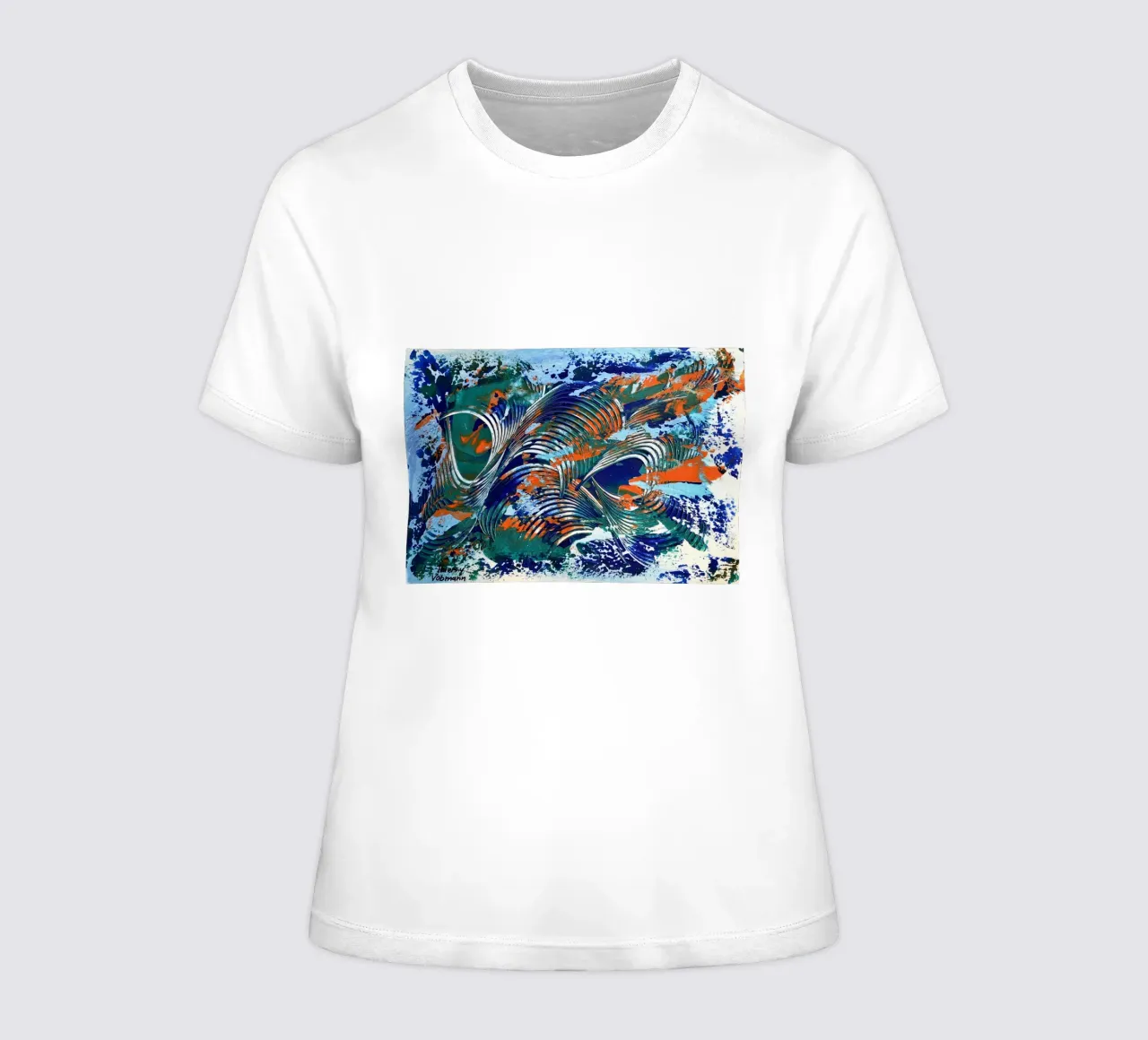 MESSAGE FROM THE HEART 5 t-shirt da donna da Thierry Vobmann Abstract painting