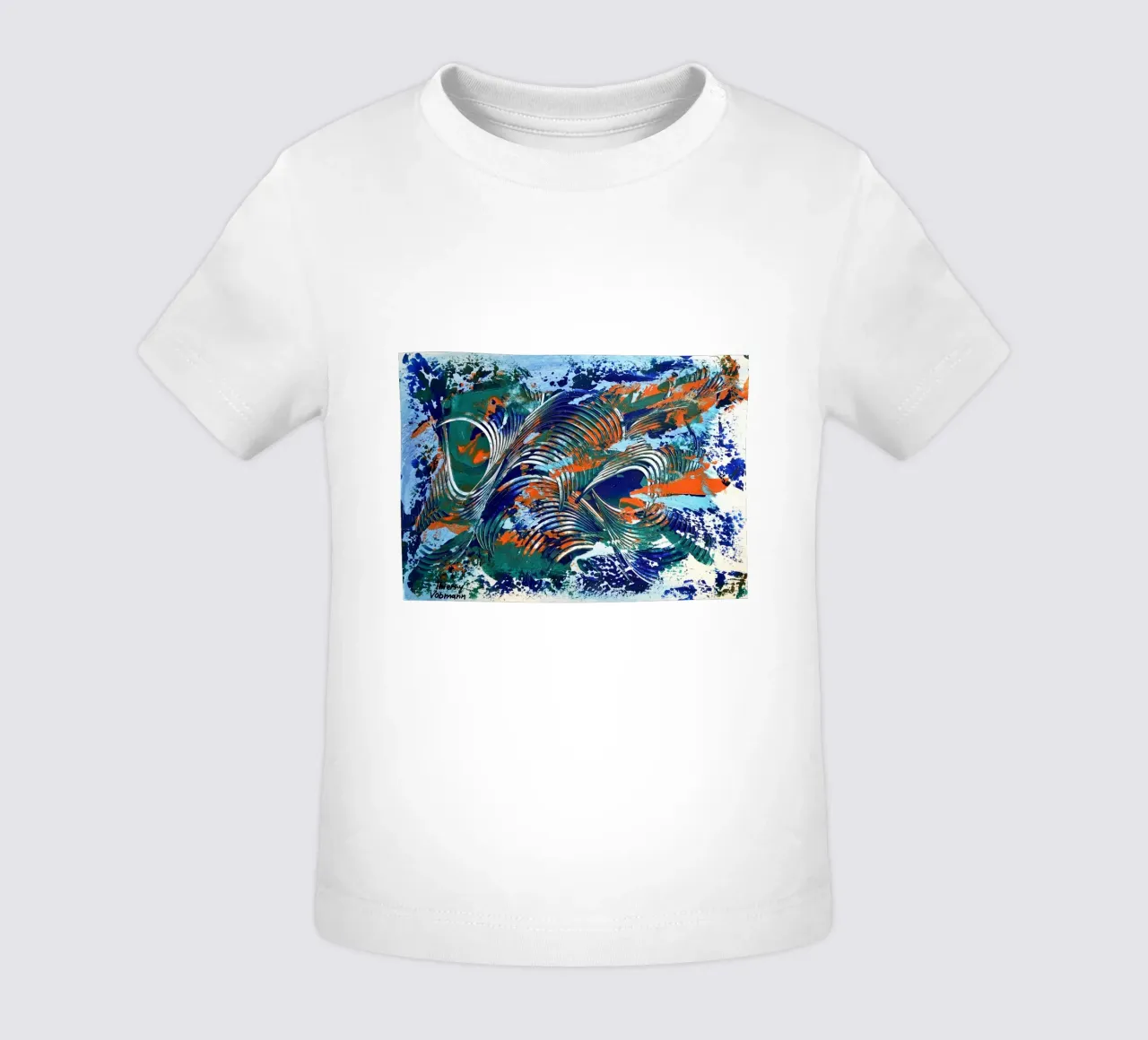 MESSAGE FROM THE HEART 5 Baby T-Shirt von Thierry Vobmann Abstract painting
