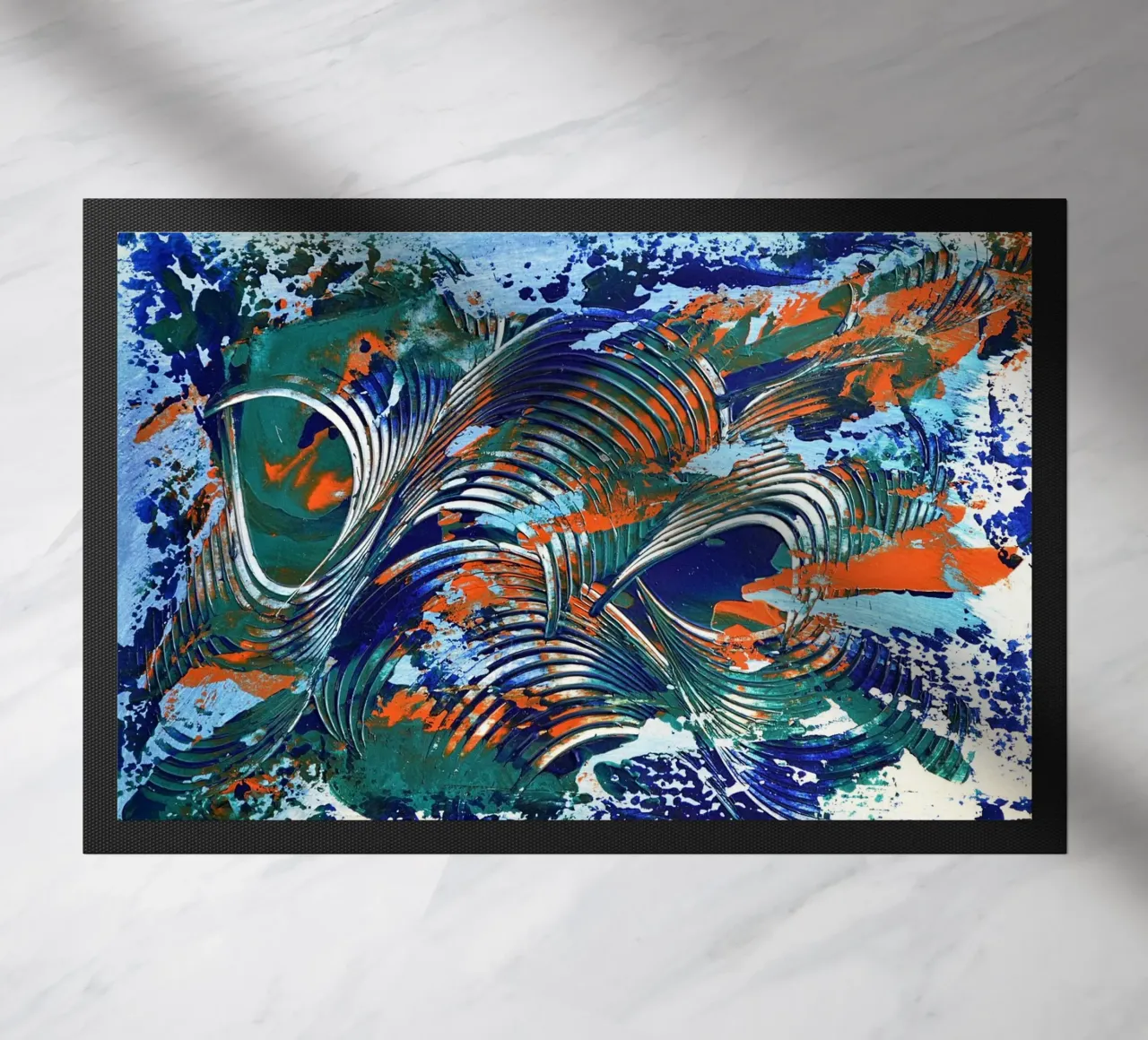 MESSAGE FROM THE HEART 5 zerbino da Thierry Vobmann Abstract painting