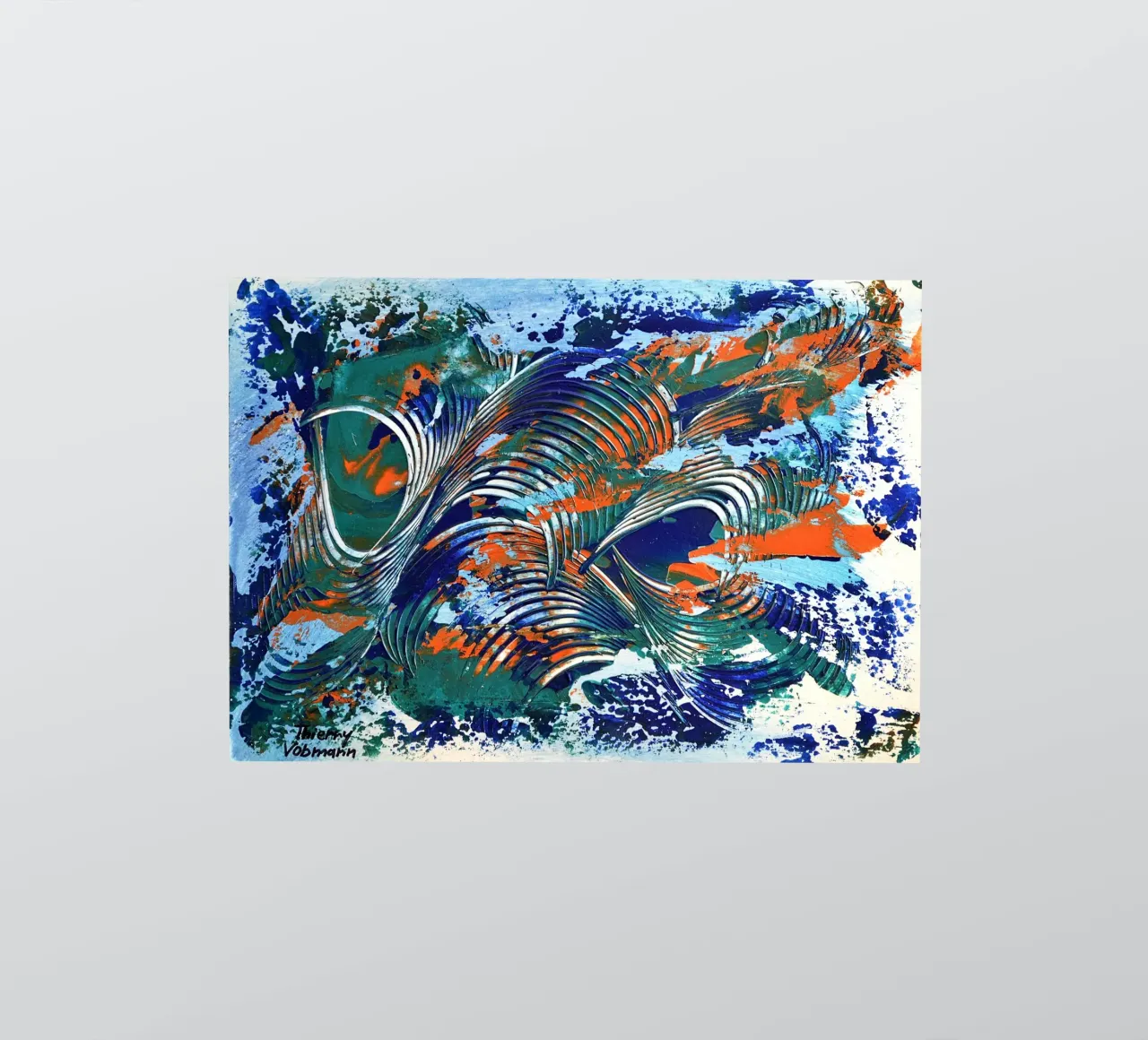 MESSAGE FROM THE HEART 5 Sticker von Thierry Vobmann Abstract painting