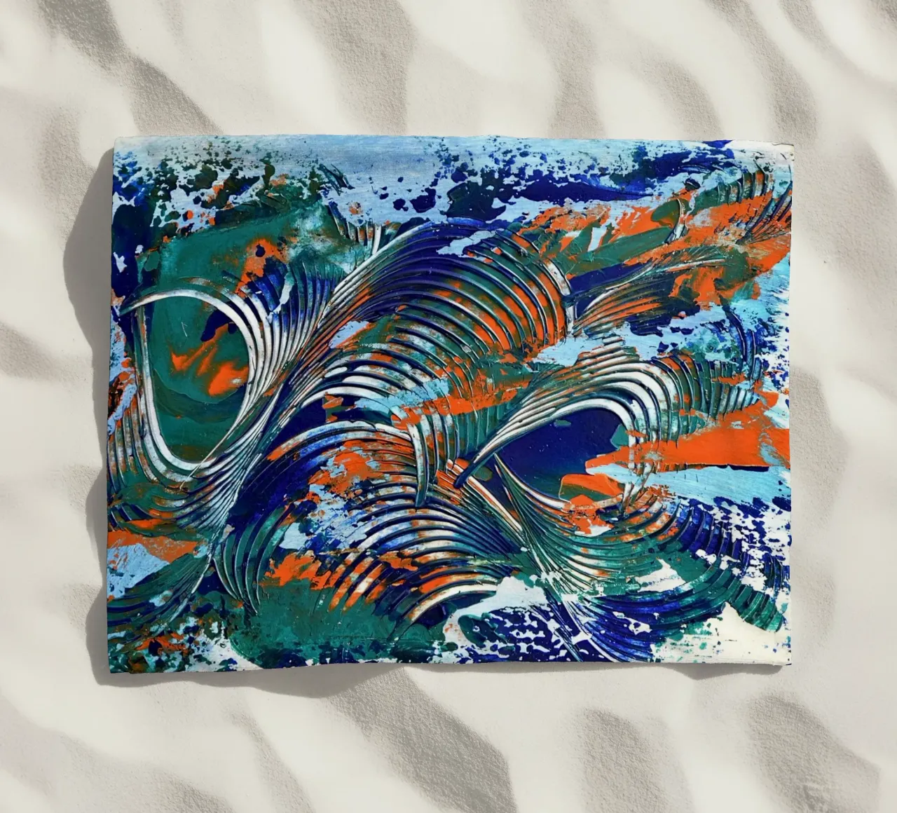 MESSAGE FROM THE HEART 5 telo mare da Thierry Vobmann Abstract painting