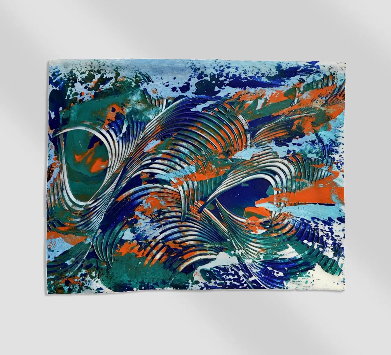 MESSAGE FROM THE HEART 5 telo mare da Thierry Vobmann Abstract painting